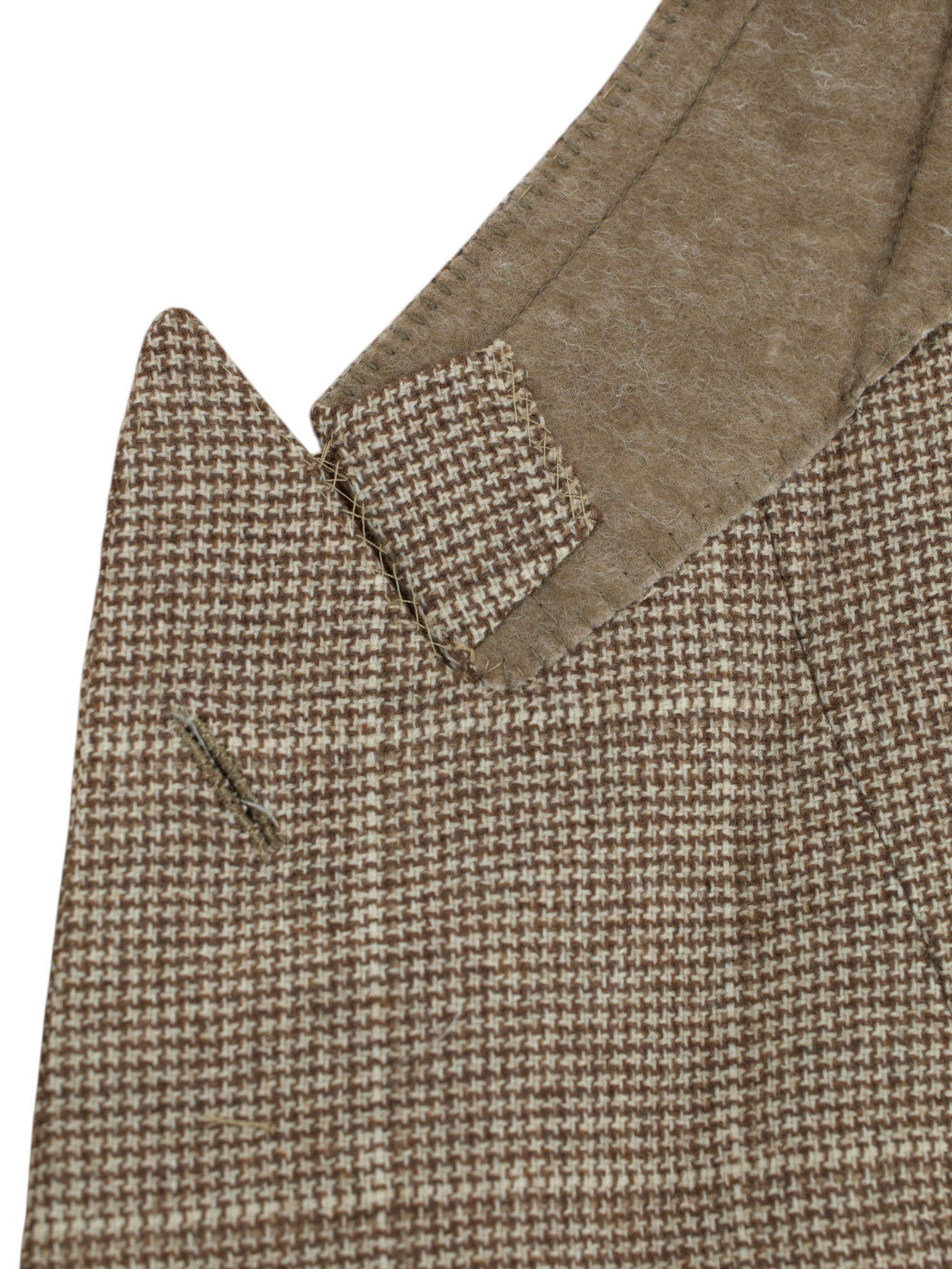 Ermenegildo Zegna Couture Light Brown Pure Cashmere Handmade Windowpane Jacket