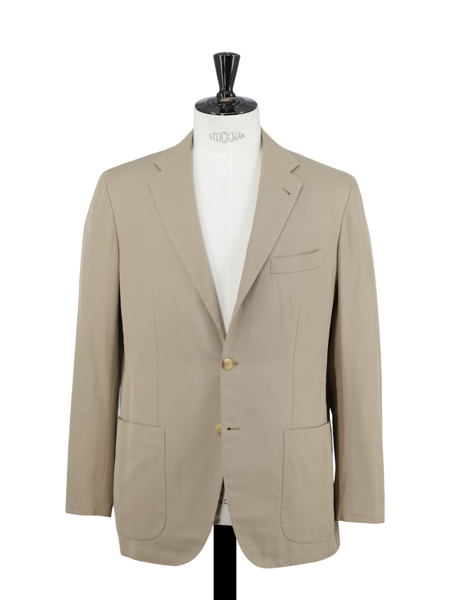 Kiton Khaki Pure Cotton-Twill Sartorial Summer Suit