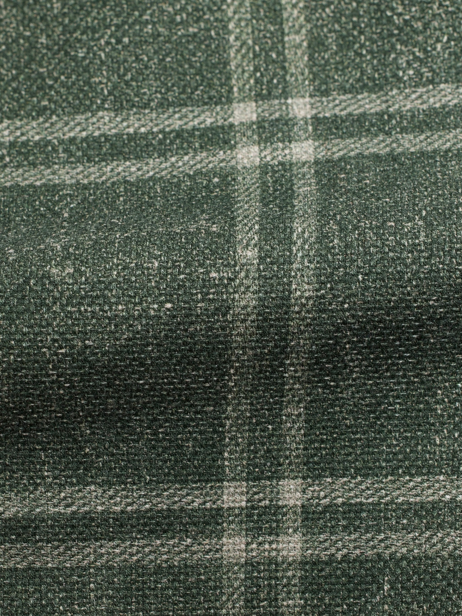 Lardini Khaki Green Cotton Tartan Check Jacket