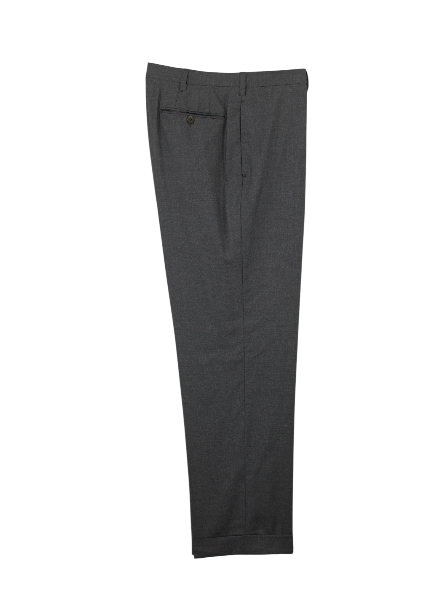 Cesare Attolini Dark Grey Fine-Wool Plain Lungo Suit