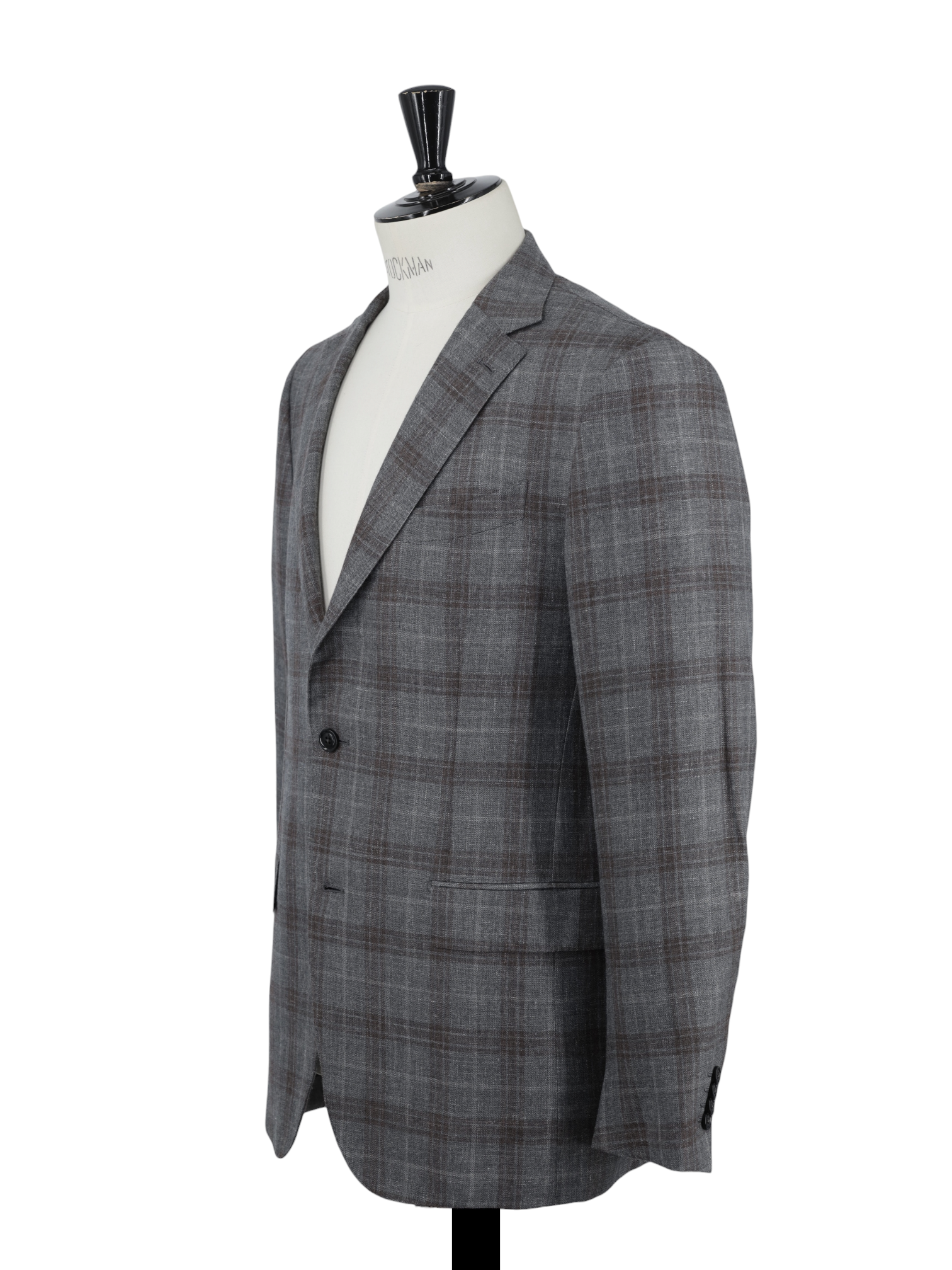 Ermenegildo Zegna Taupe & Castagne Brown Cashmere, Silk & True Hemp "Zero Weight" Jacket