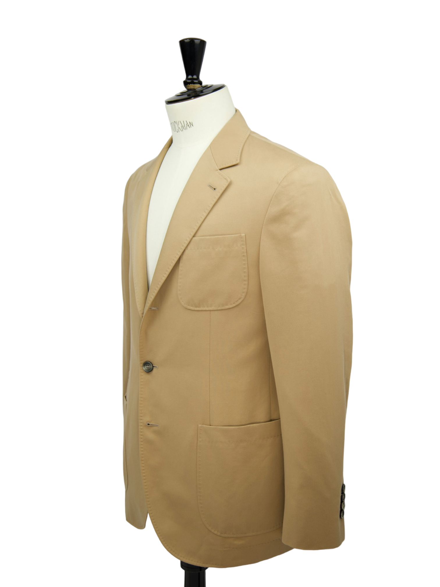 Brunello Cucinelli Camel Brown Wool & Cotton Twill Jacket