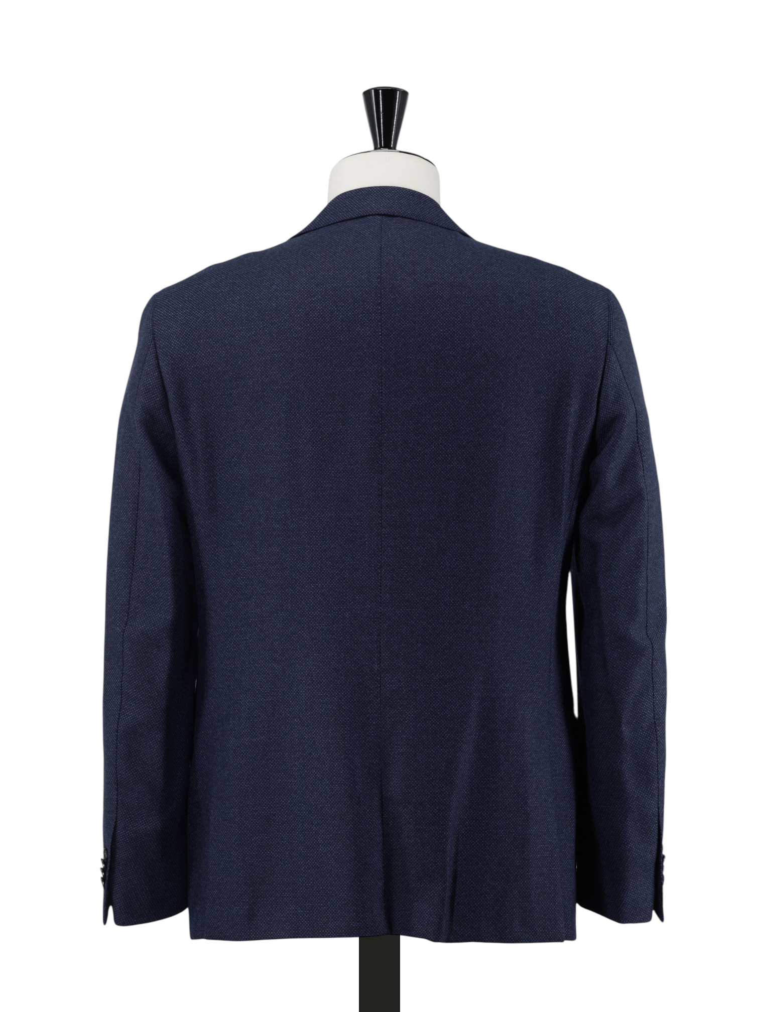 Corneliani Dark Blue Virgin-Wool Micro-Pattern Academy Jacket