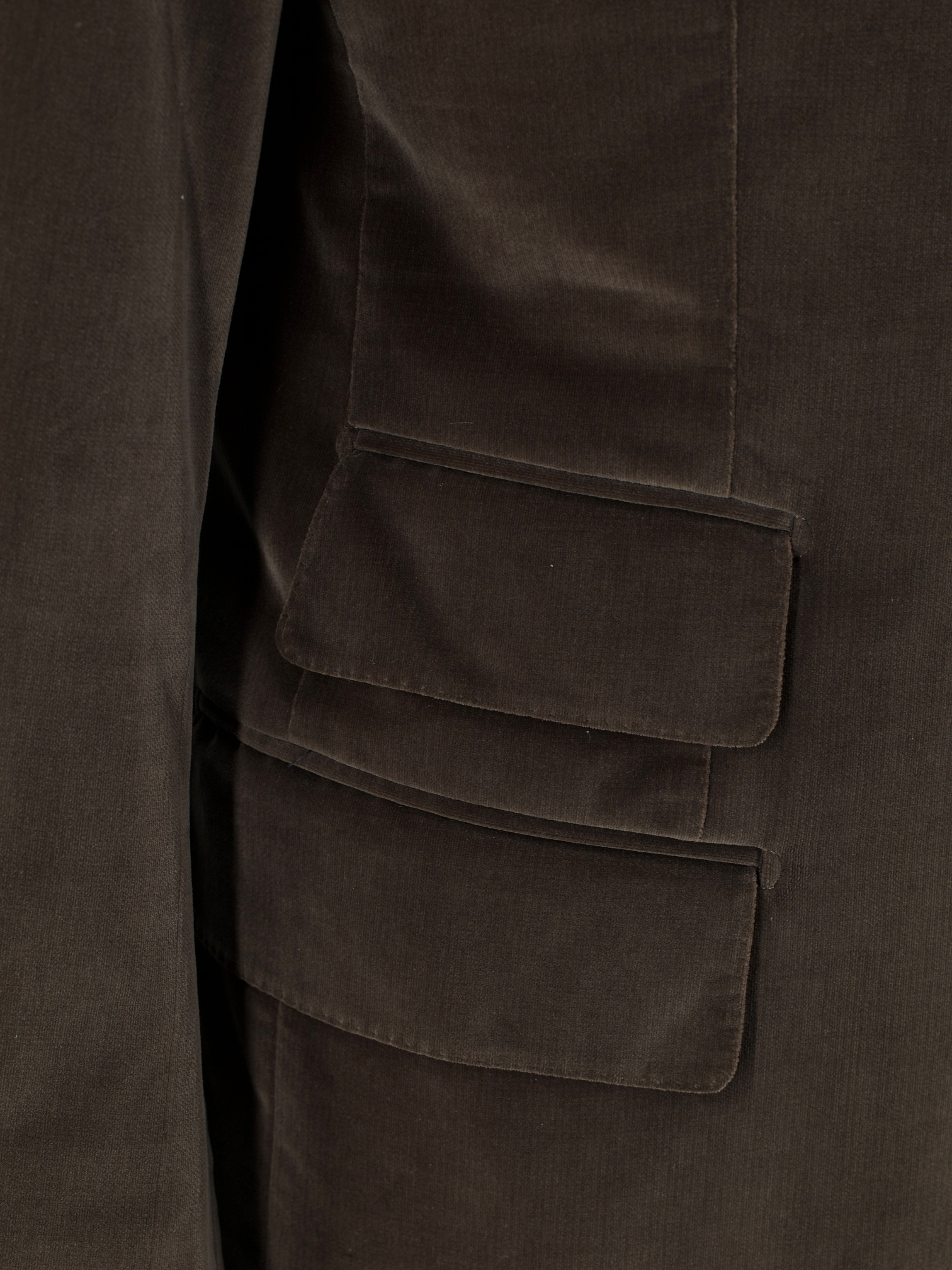Tom Ford Warm Taupe Cotton Velvet Windsor Jacket