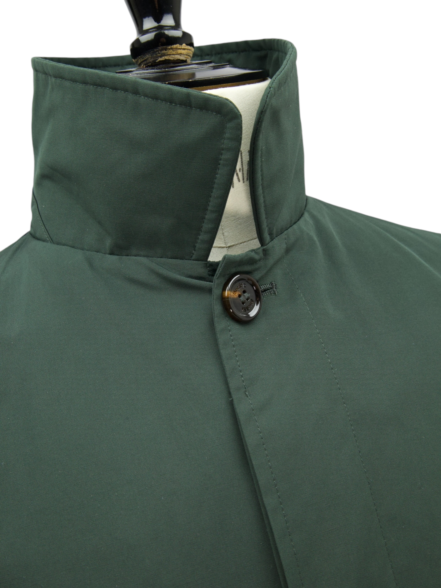 Moorer Forest Green Water-repellent Carcoat