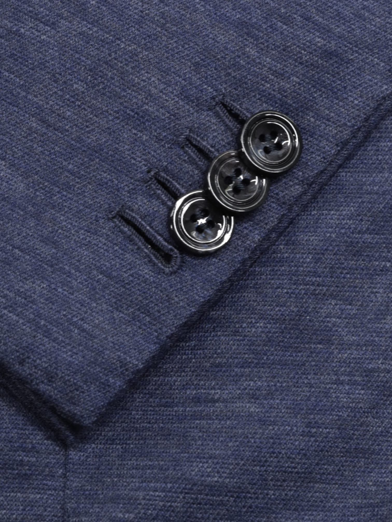 Kiton Dark Blue Jersey-Knitted Cashmere Unconstructed Jacket