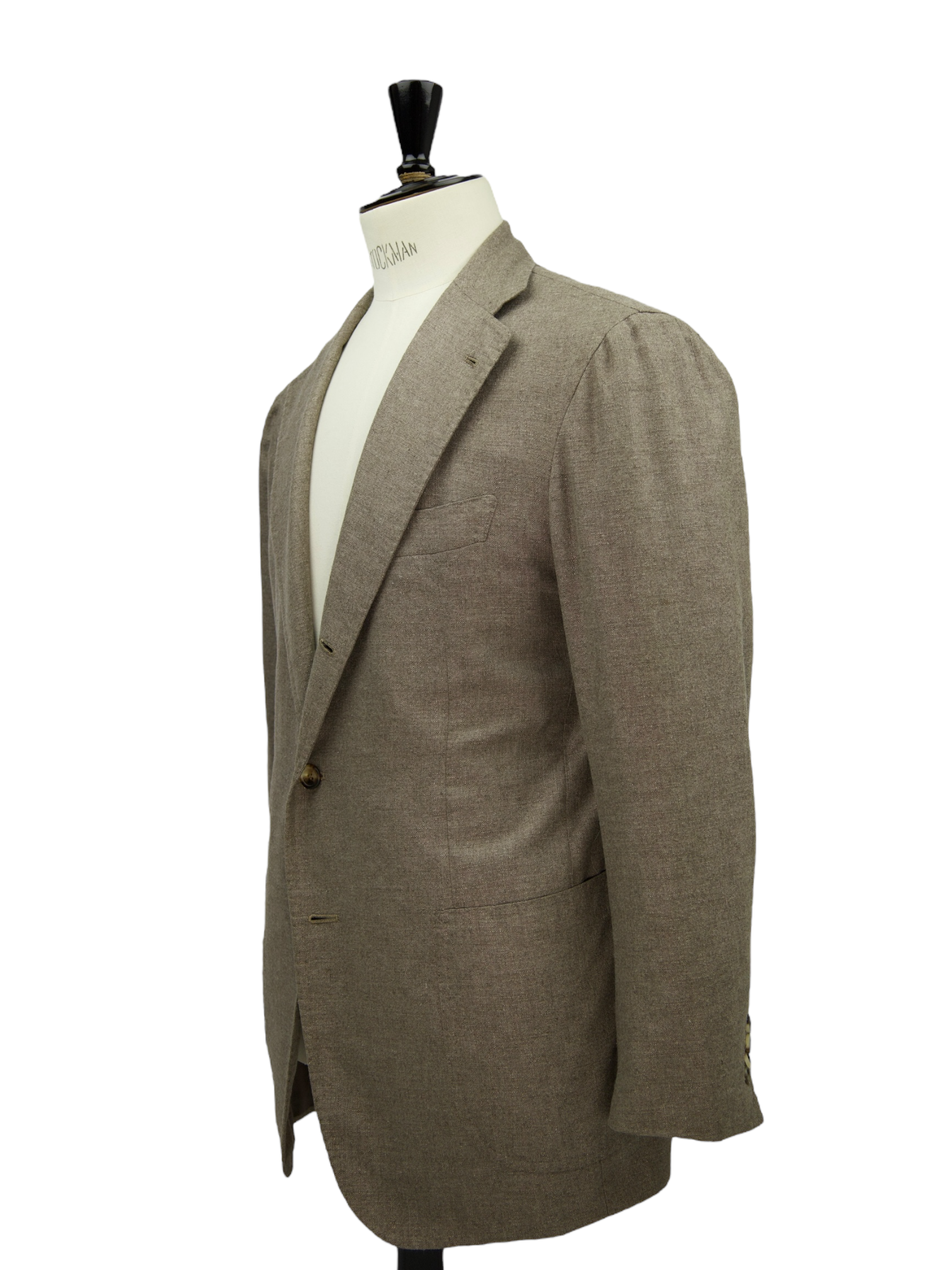 Orazio Luciano Light Brown Silk & Cashmere Jacket