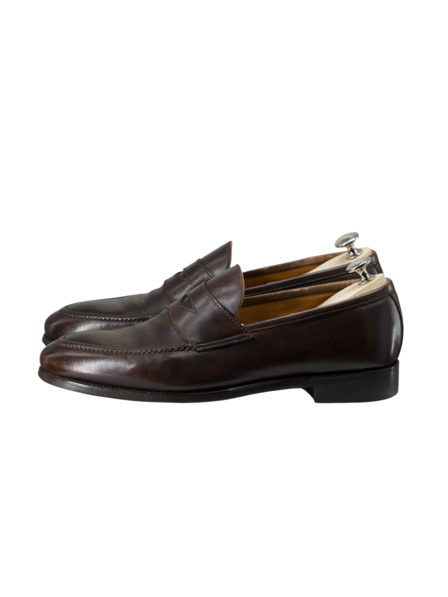 Bontoni Dark Brown Calfleather Principe Penny Loafer