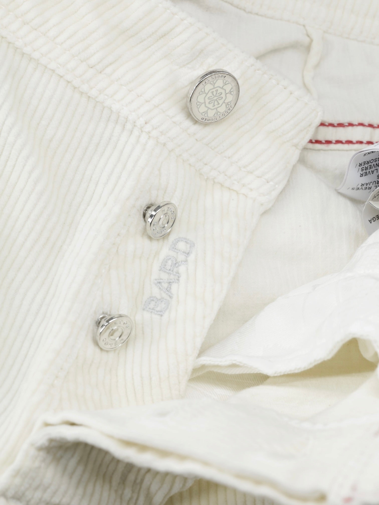 Jacob Cohen Offwhite Cotton & Cashmere Corduroy "Apres Ski" Bard 5-Pocket Chino