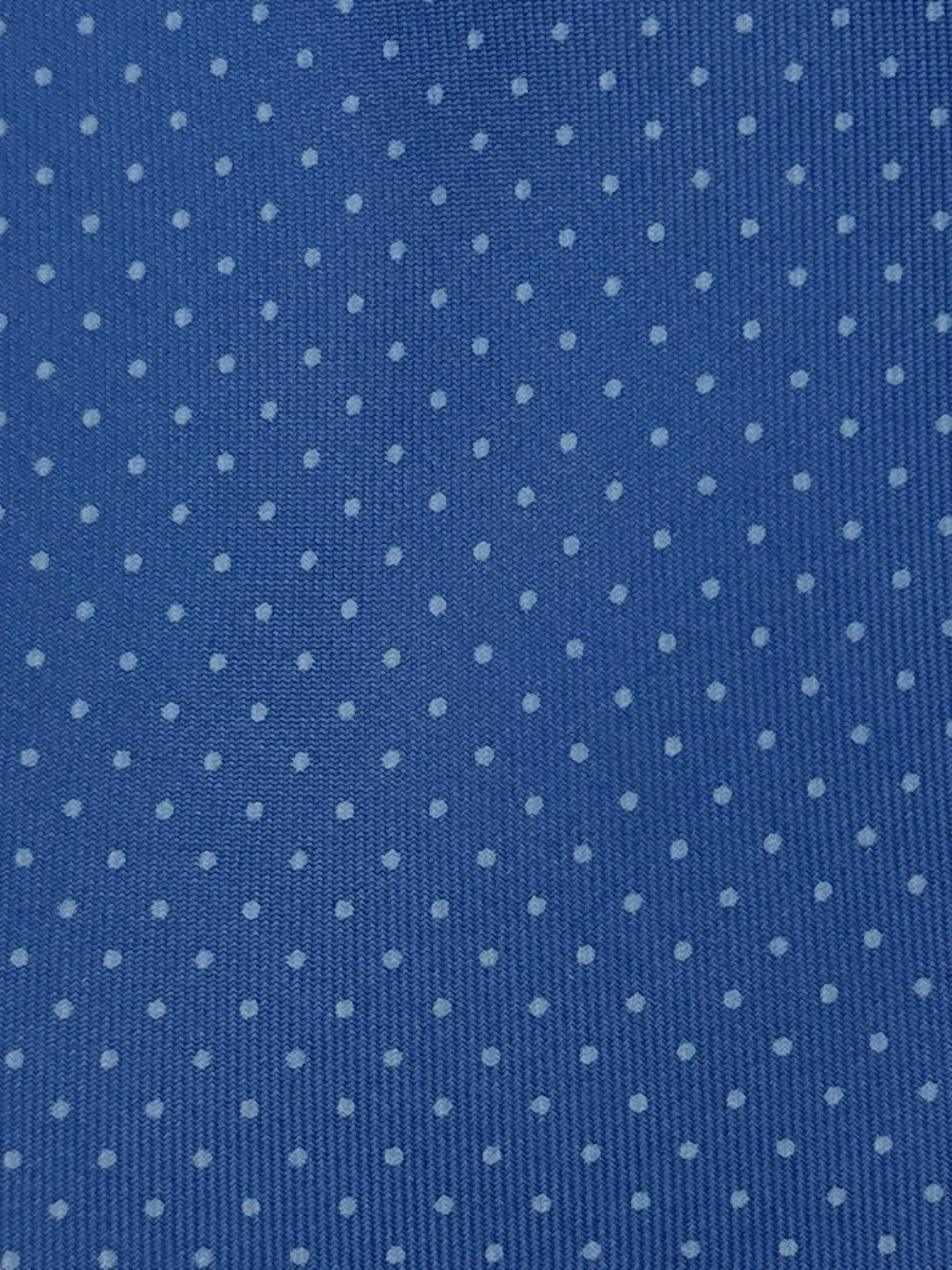 E.Marinella lichtblauwe stropdas met stippen