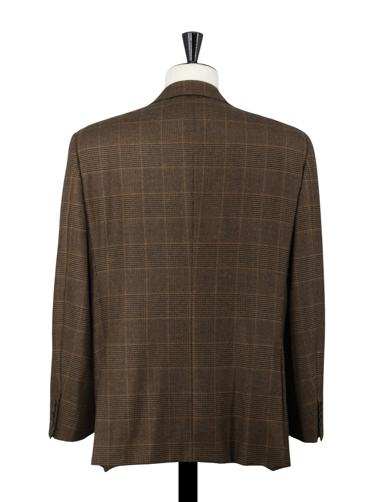 Brioni Dark Brown Pure Cashmere Prince of Wales Jacket