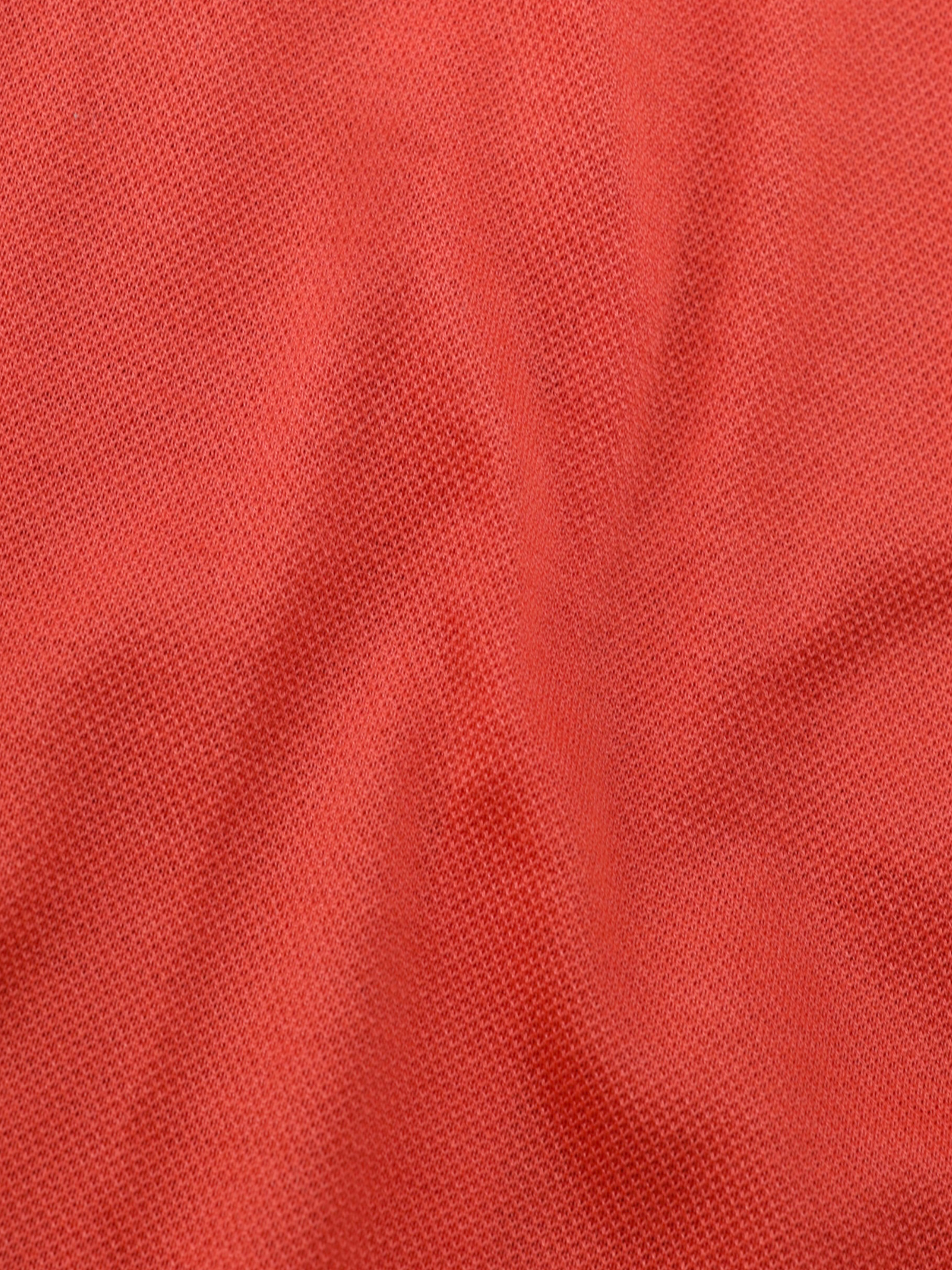 Fray Bright Coral Red Cotton-Pique Button-Down Shirt