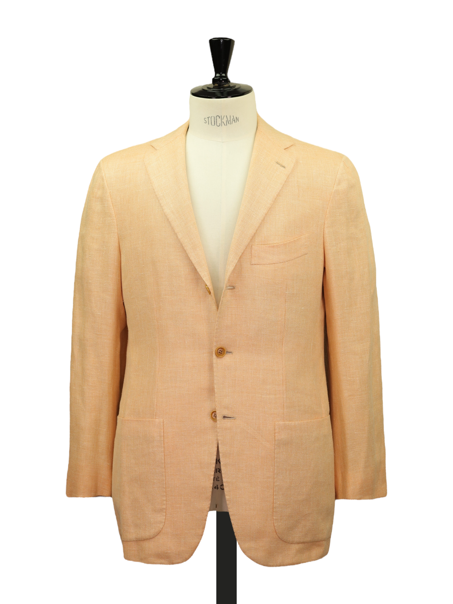 Kiton Peach Linen, Cashmere & Silk Hopsack Summer Jacket