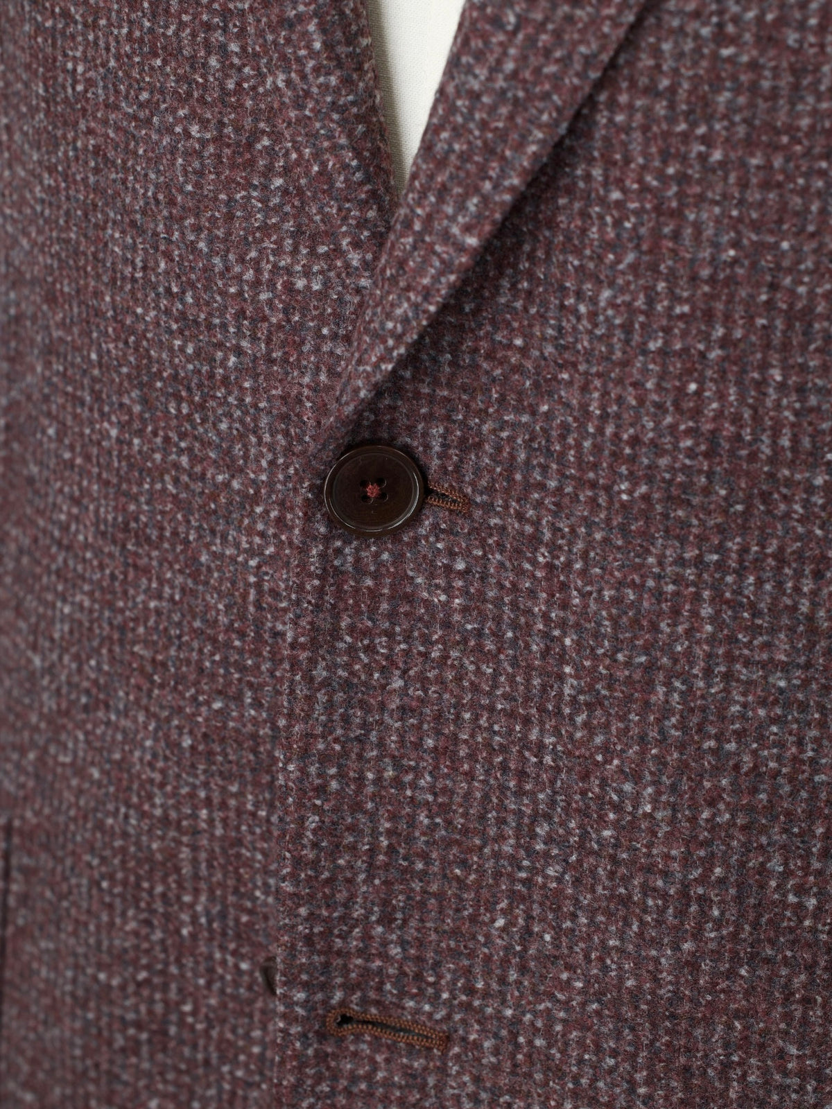 Ermenegildo Zegna Dusty Red Wool, Silk & Cashmere Micro-Pattern Mila Jacket