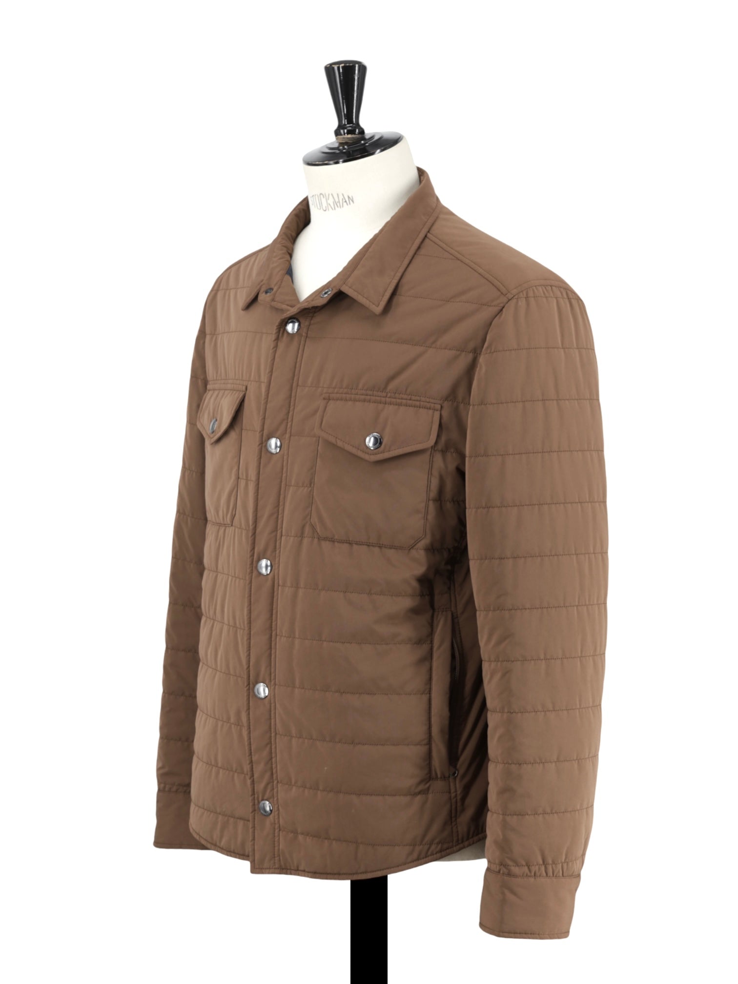 Brunello Cucinelli Brown Lightly-Padded Softshell Fieldjacket