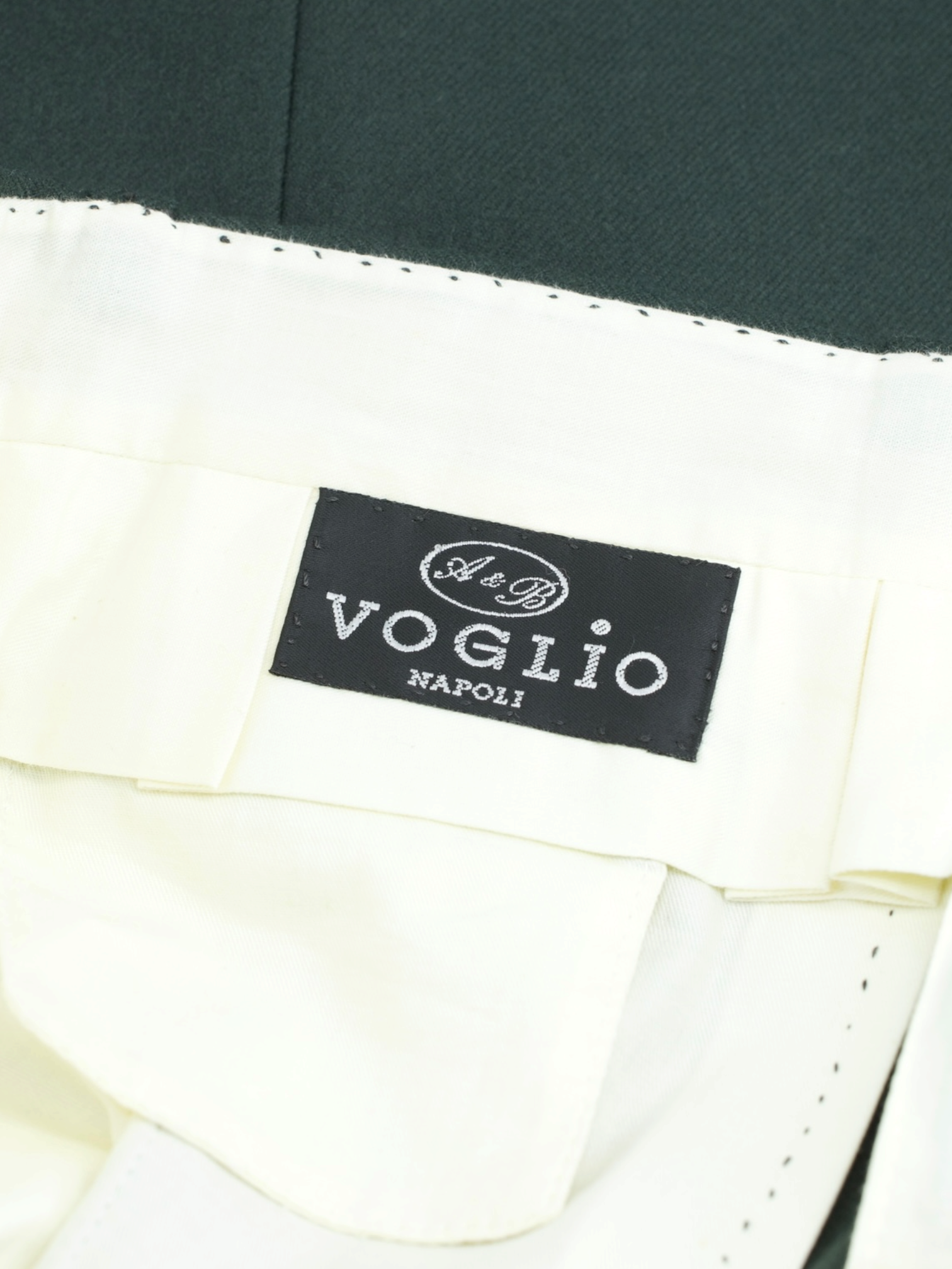 Sartoria Voglio Forest Green Wool-Flannel "Caccioppoli" Sartorial Trousers
