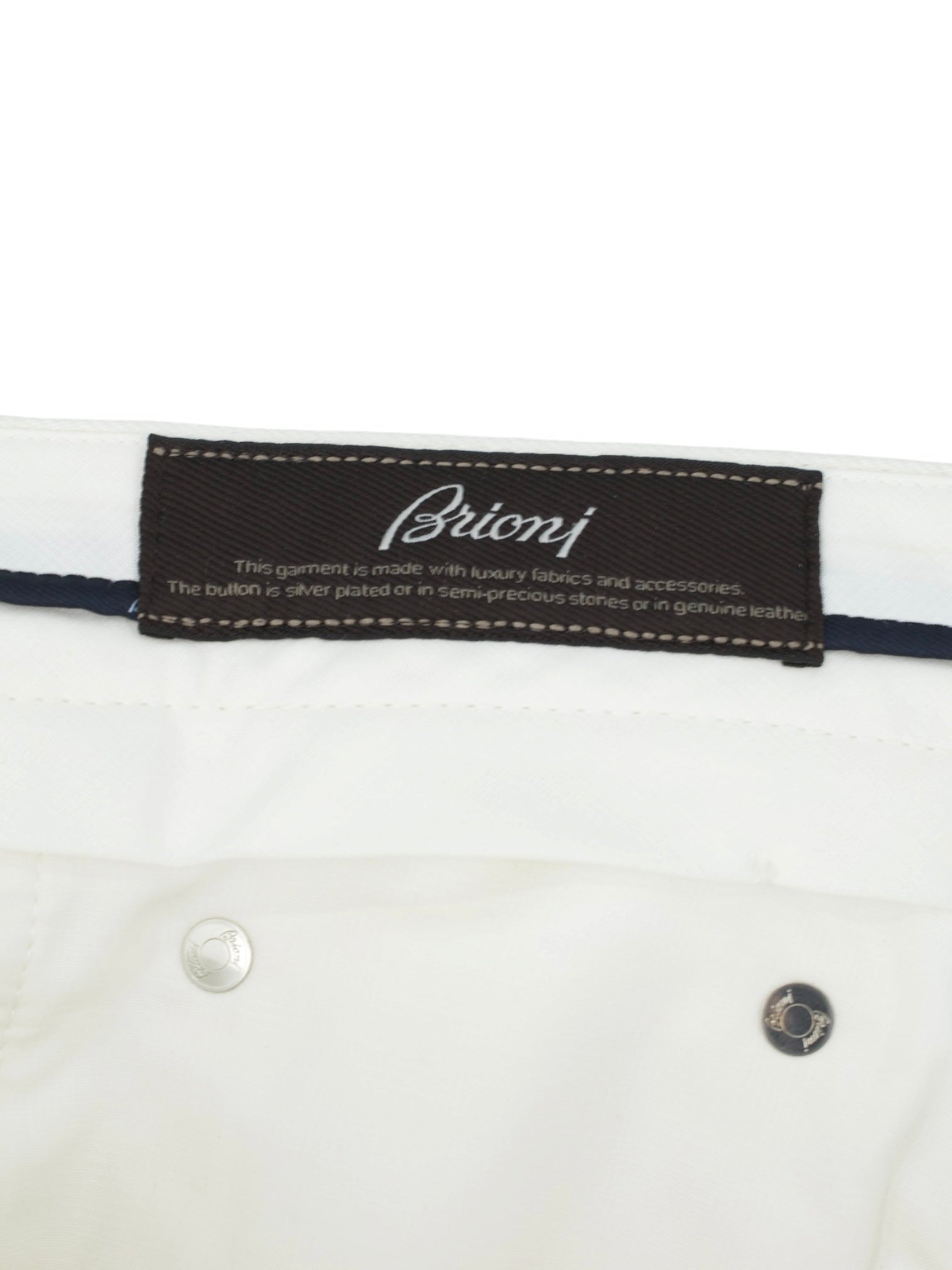 Brioni White Rugged-Cotton Twill 5-Pocket "Meribel" Jeans