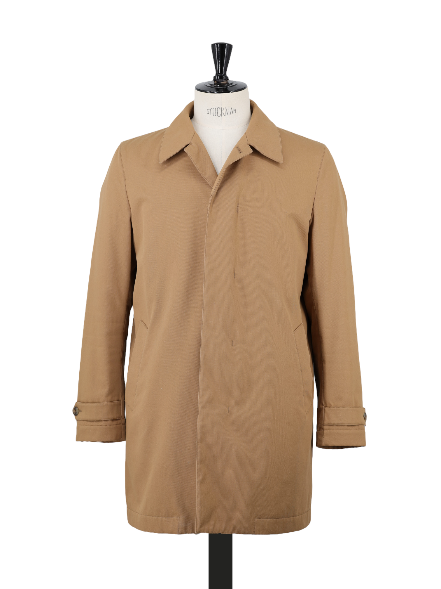 Canali Brown Cotton-Twill Water Repellent Carcoat
