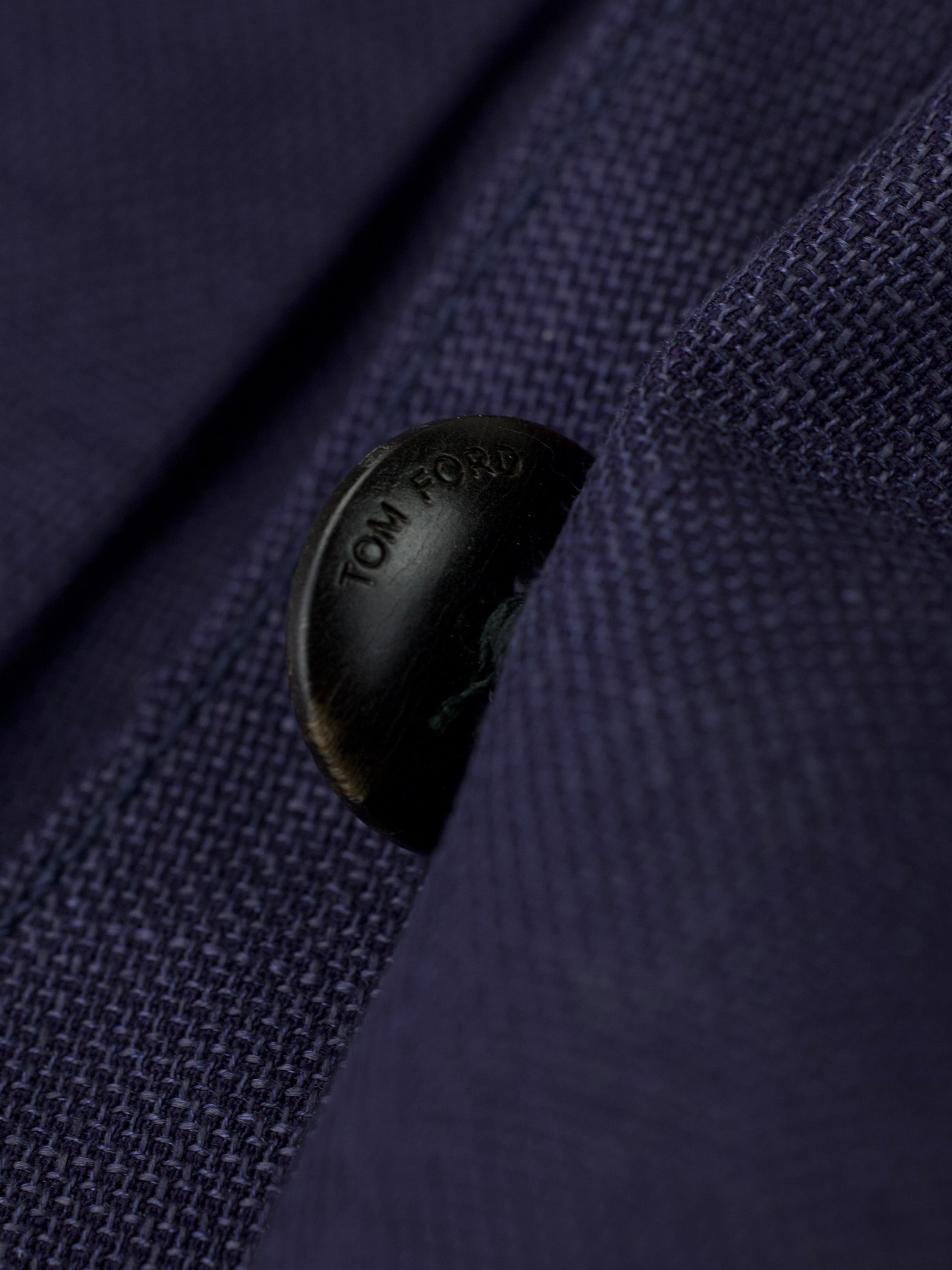 Tom Ford Dark Blue Linen, Wool & Silk Urban-Safari Jacket