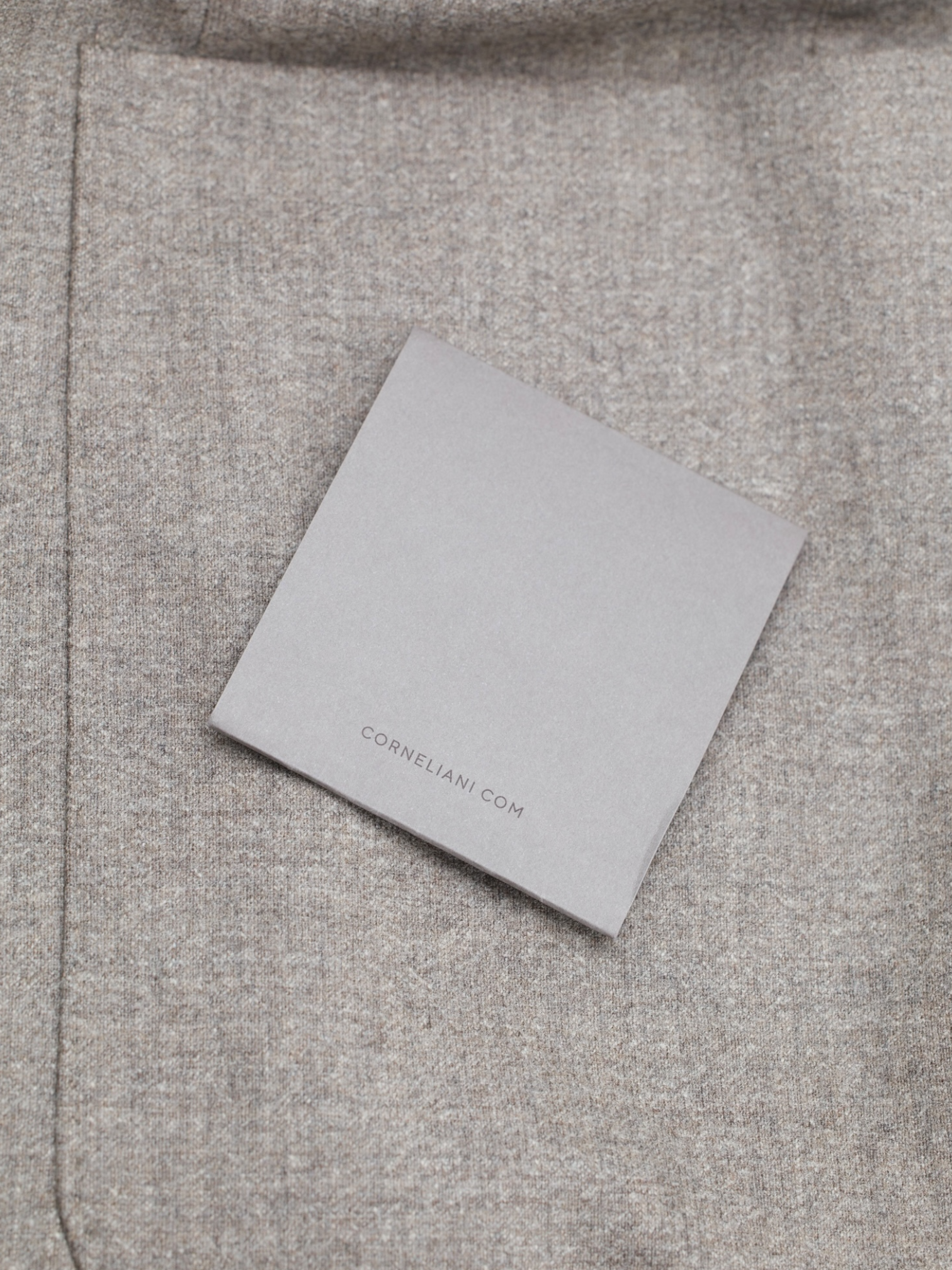 Corneliani Light Brown Wool, Cashmere & Stretch Unlined "Whisper" Jacket
