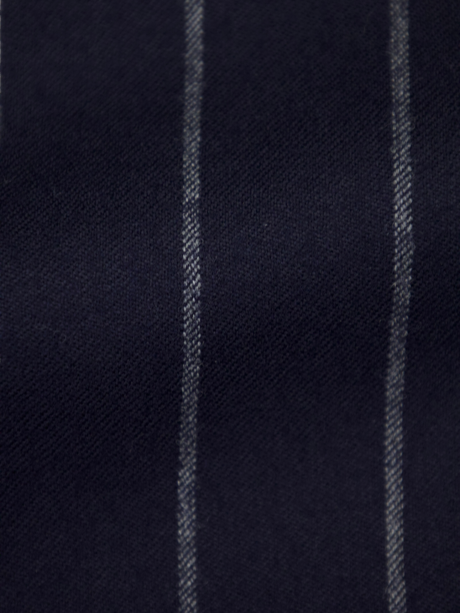 Corneliani Navy Super 120's Wool Flannel Chalkstripe Suit