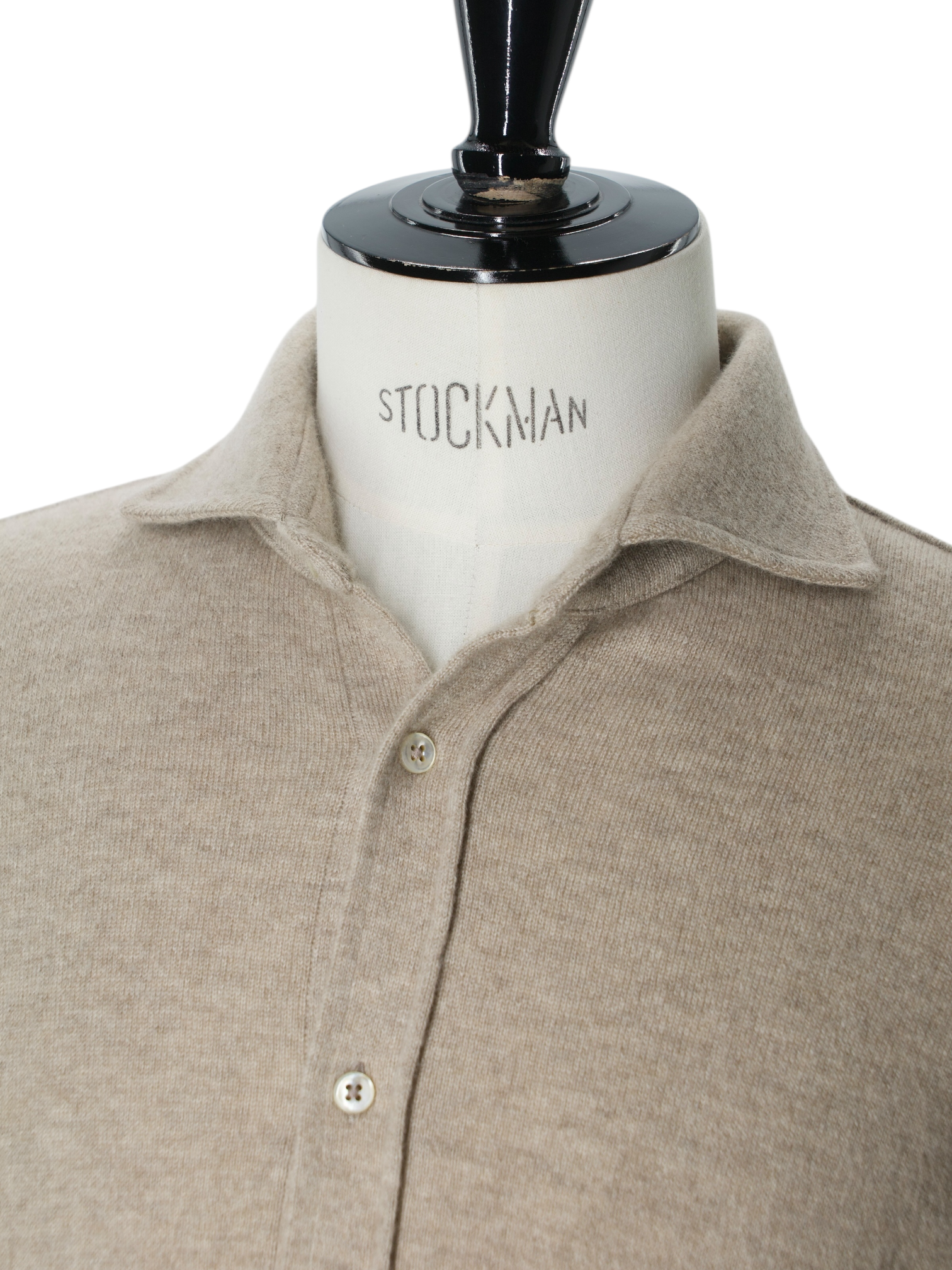 Fioroni Light Brown Pure Plushy-Cashmere Overshirt