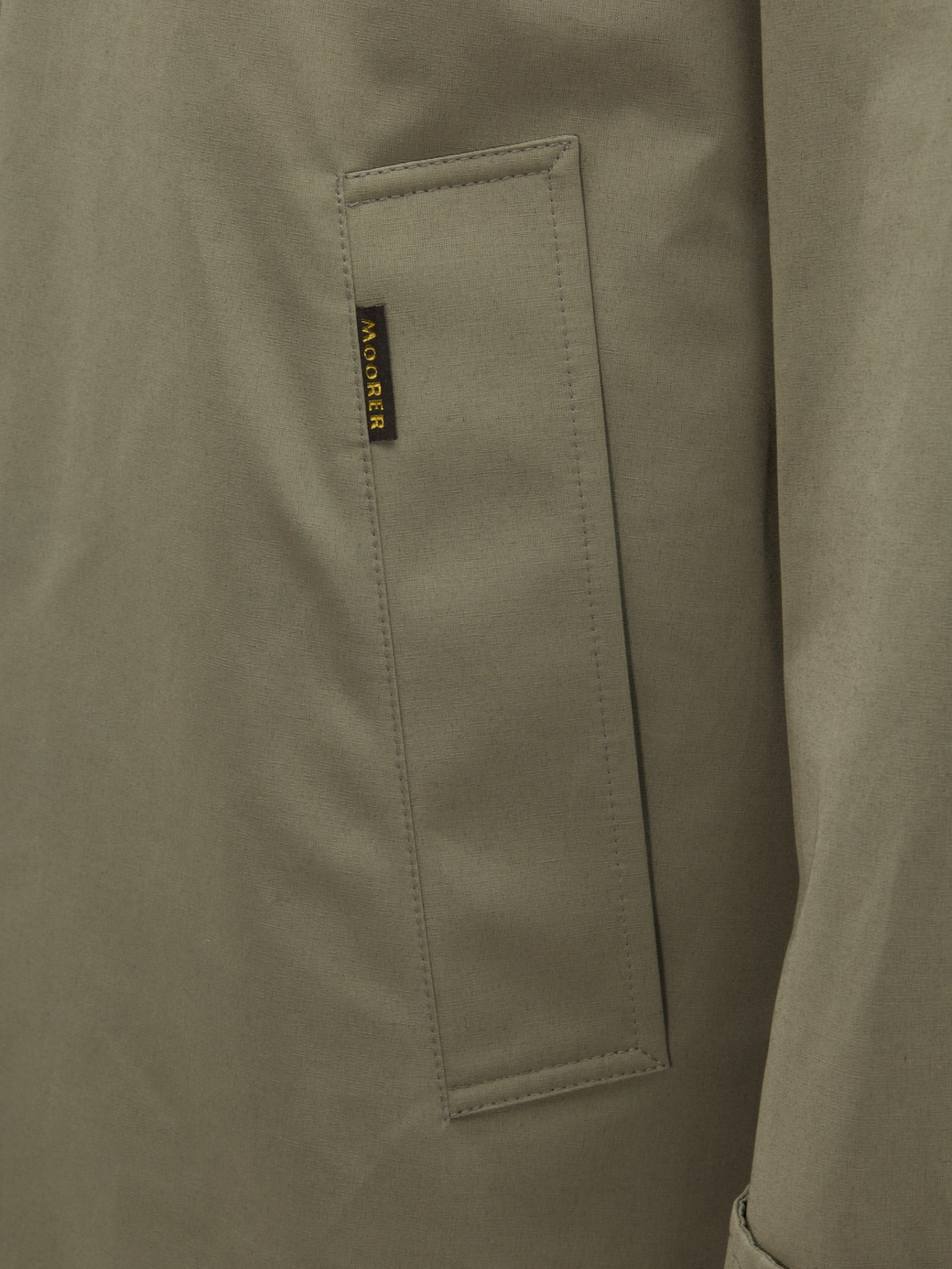 Moorer Stone Grey Water-repellent Carcoat