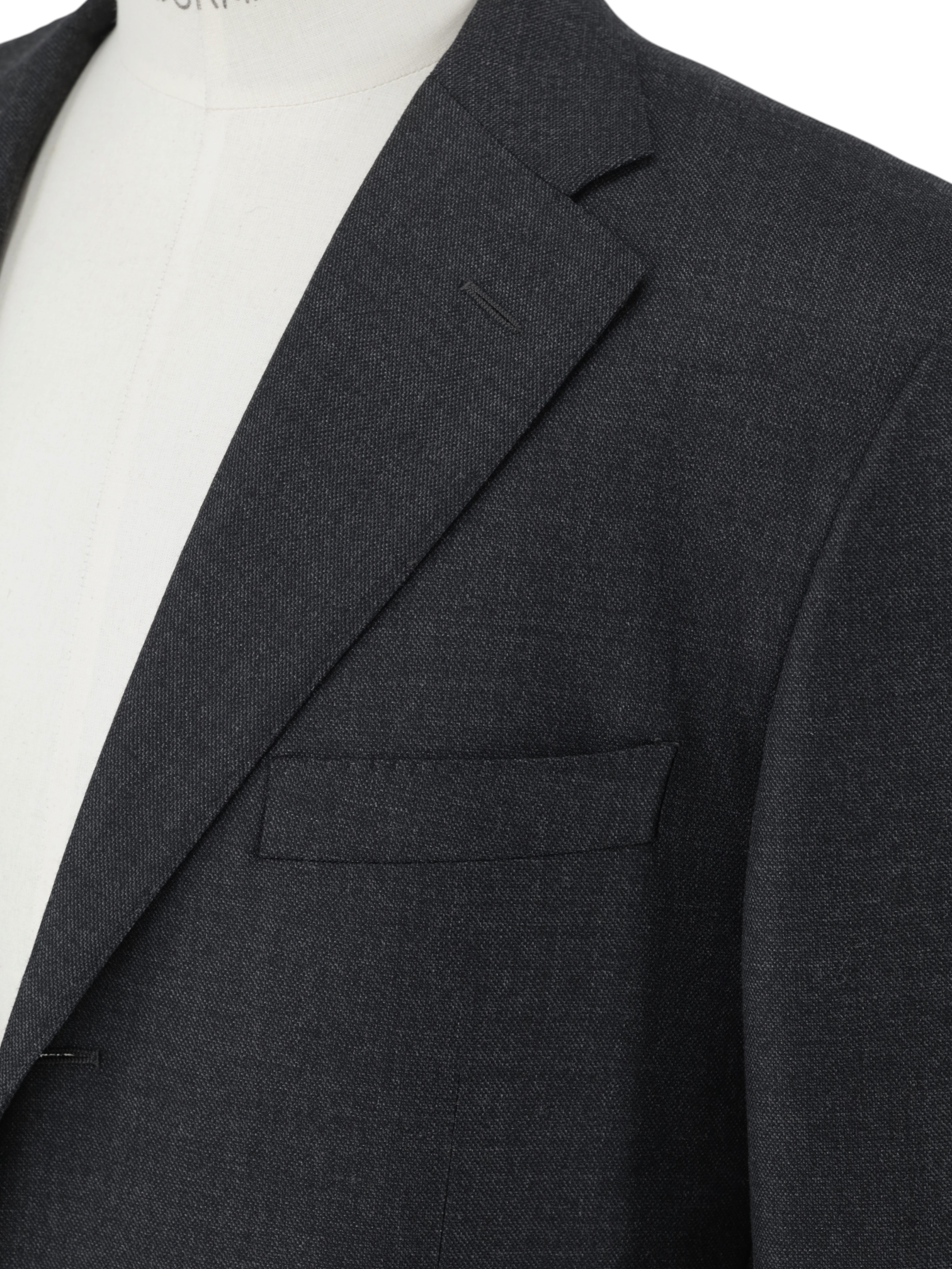 Corneliani Dark Grey Gabardine-Wool Twill Leader Suit