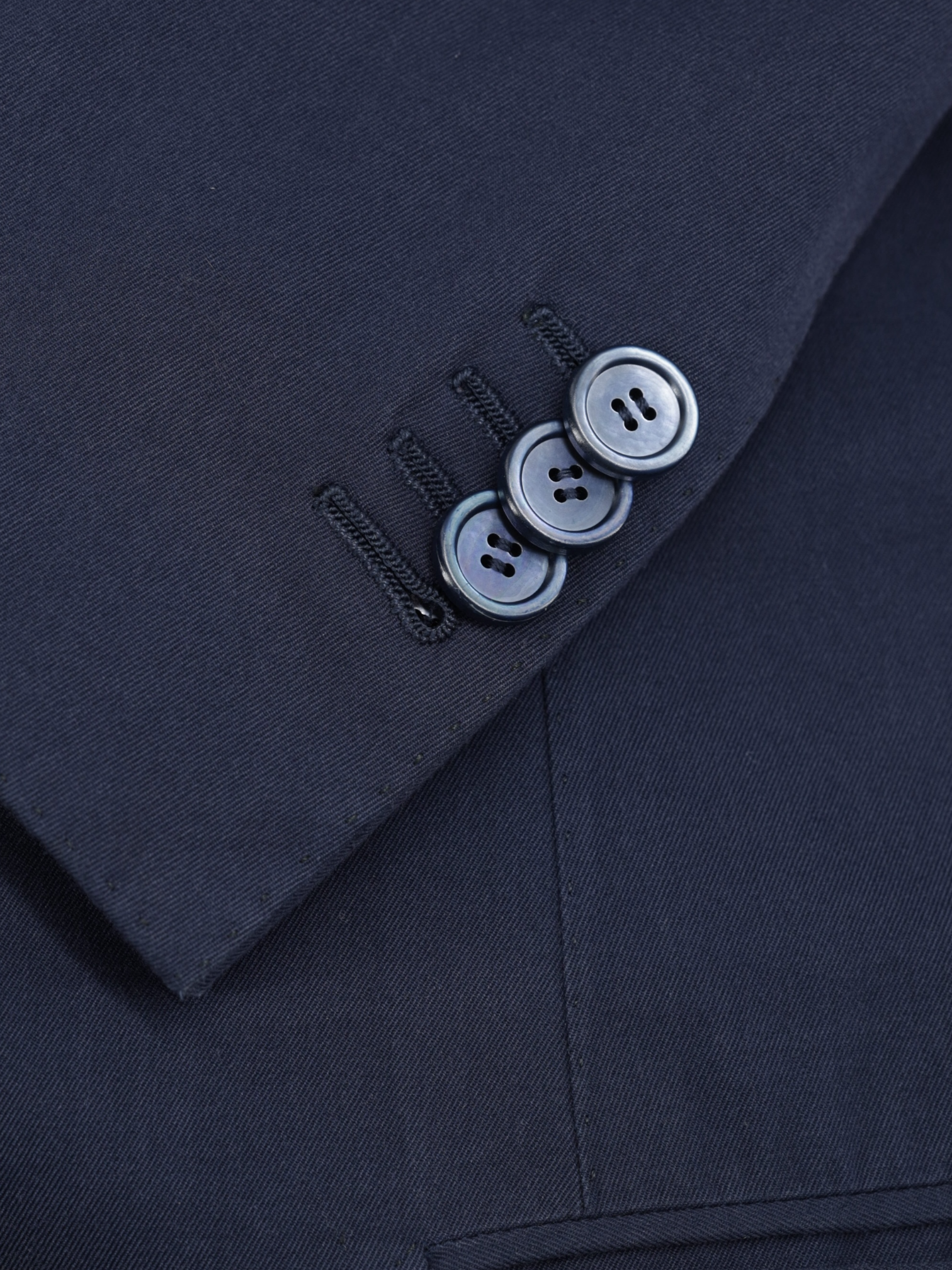 Cesare Attolini Dark Blue Cotton & Cashmere Twill Summer Jacket