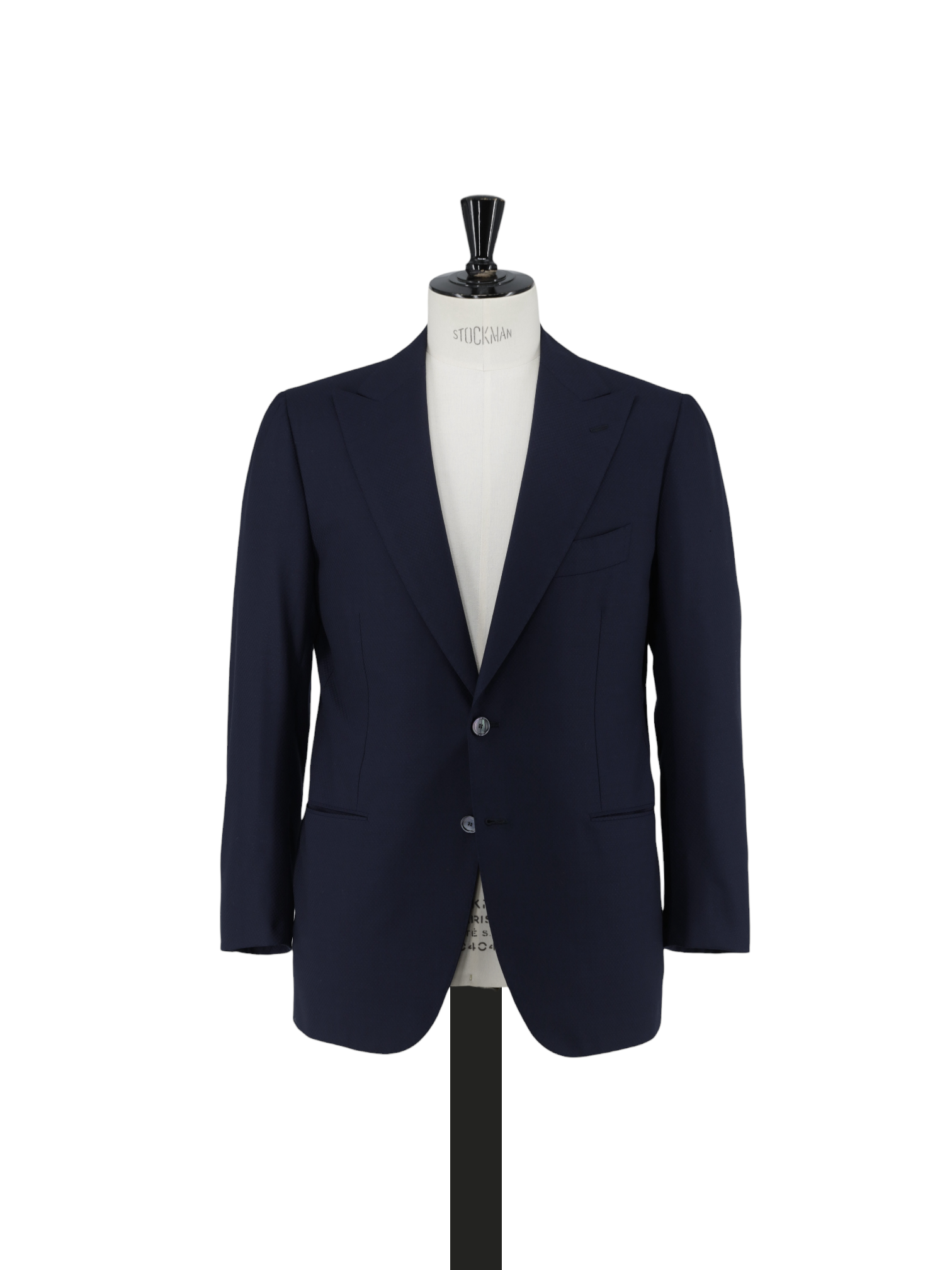 Cesare Attolini Navy Fine-Wool Micro-Pattern Jacket