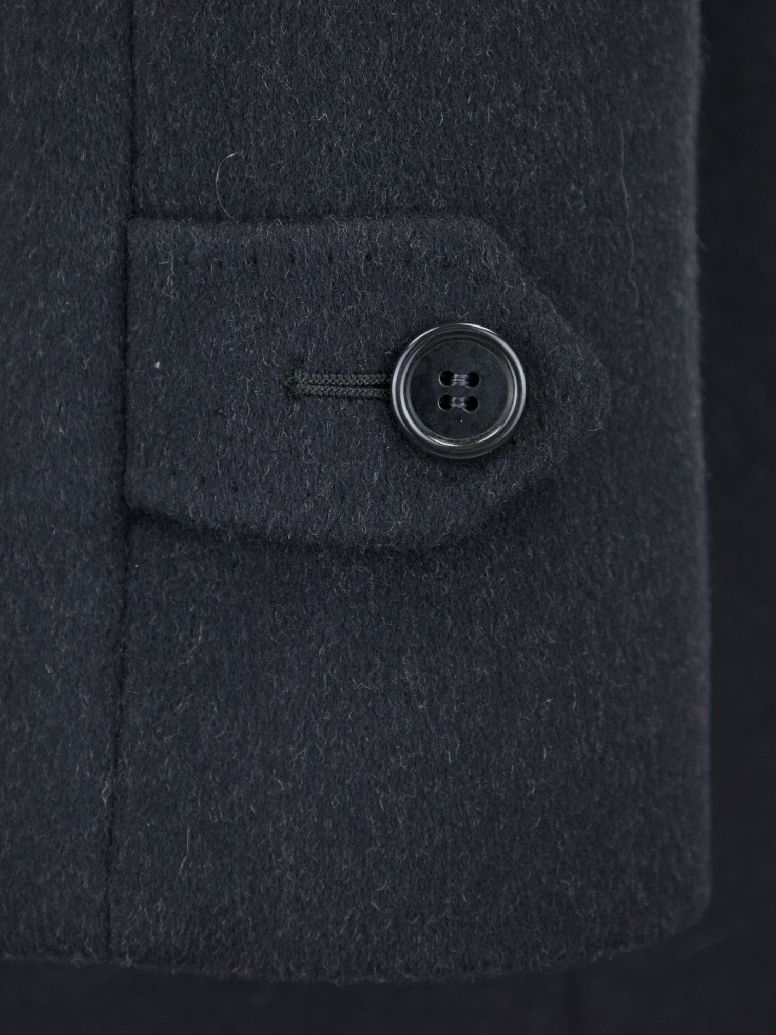 Corneliani Charcoal Wool & Cashmere Belted Carcoat