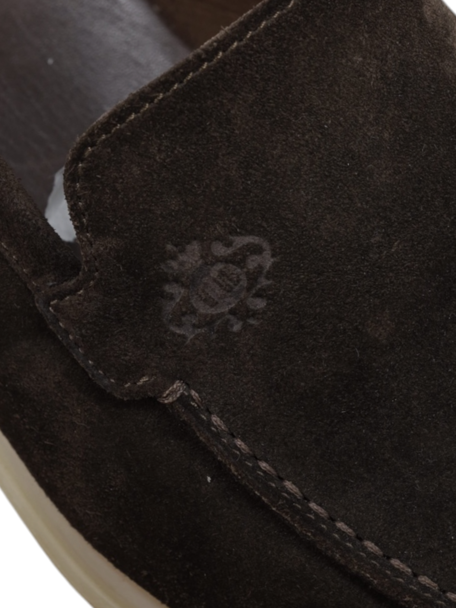 Luigi Borrelli Dark Brown Suede Summer Moccasin