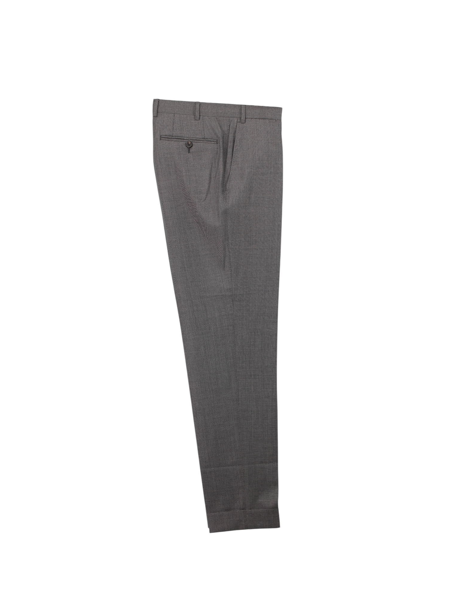 Canali Light Grey Fine-Wool Sharkskin Trousers