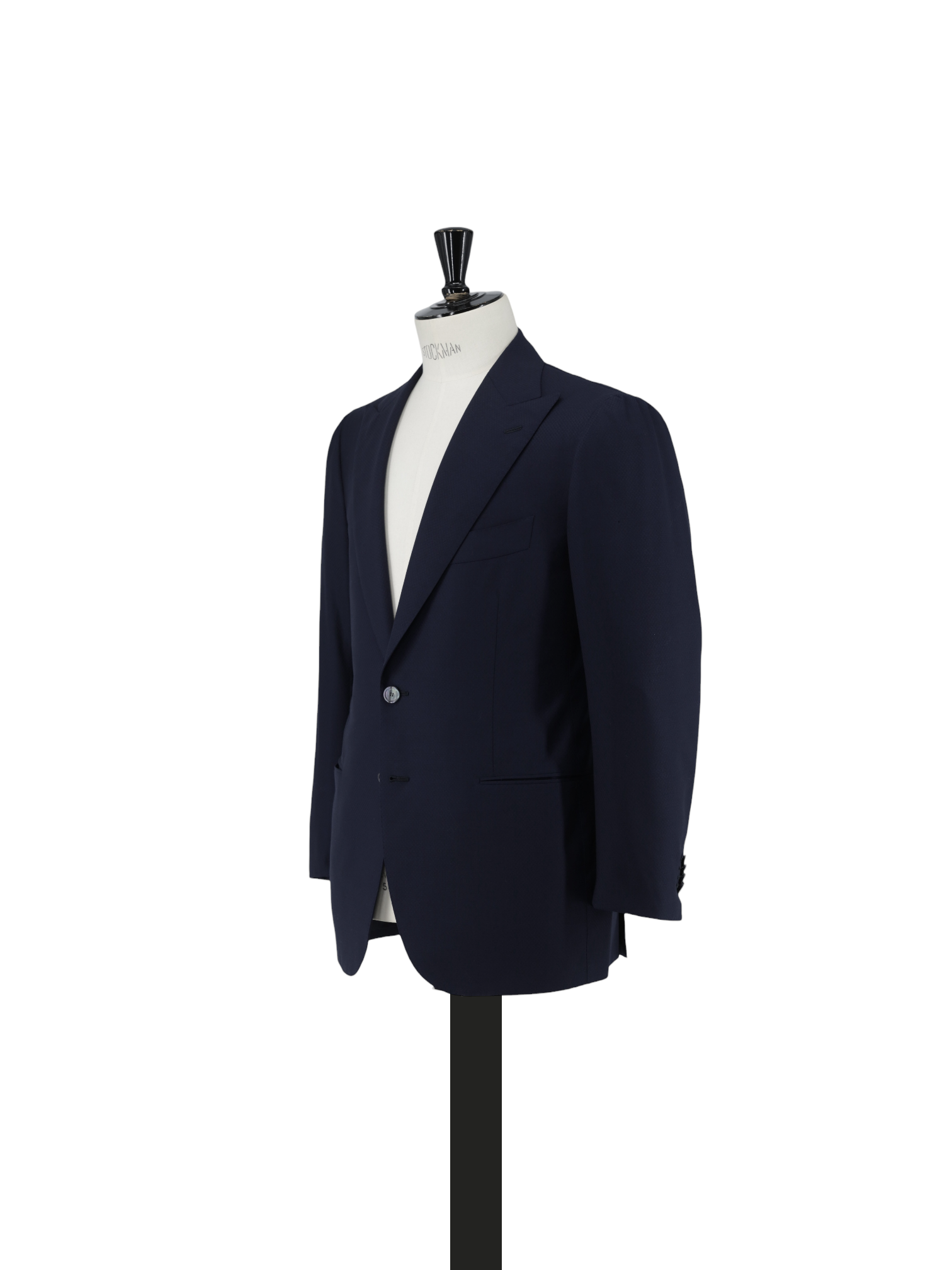 Cesare Attolini Navy Fine-Wool Micro-Pattern Jacket