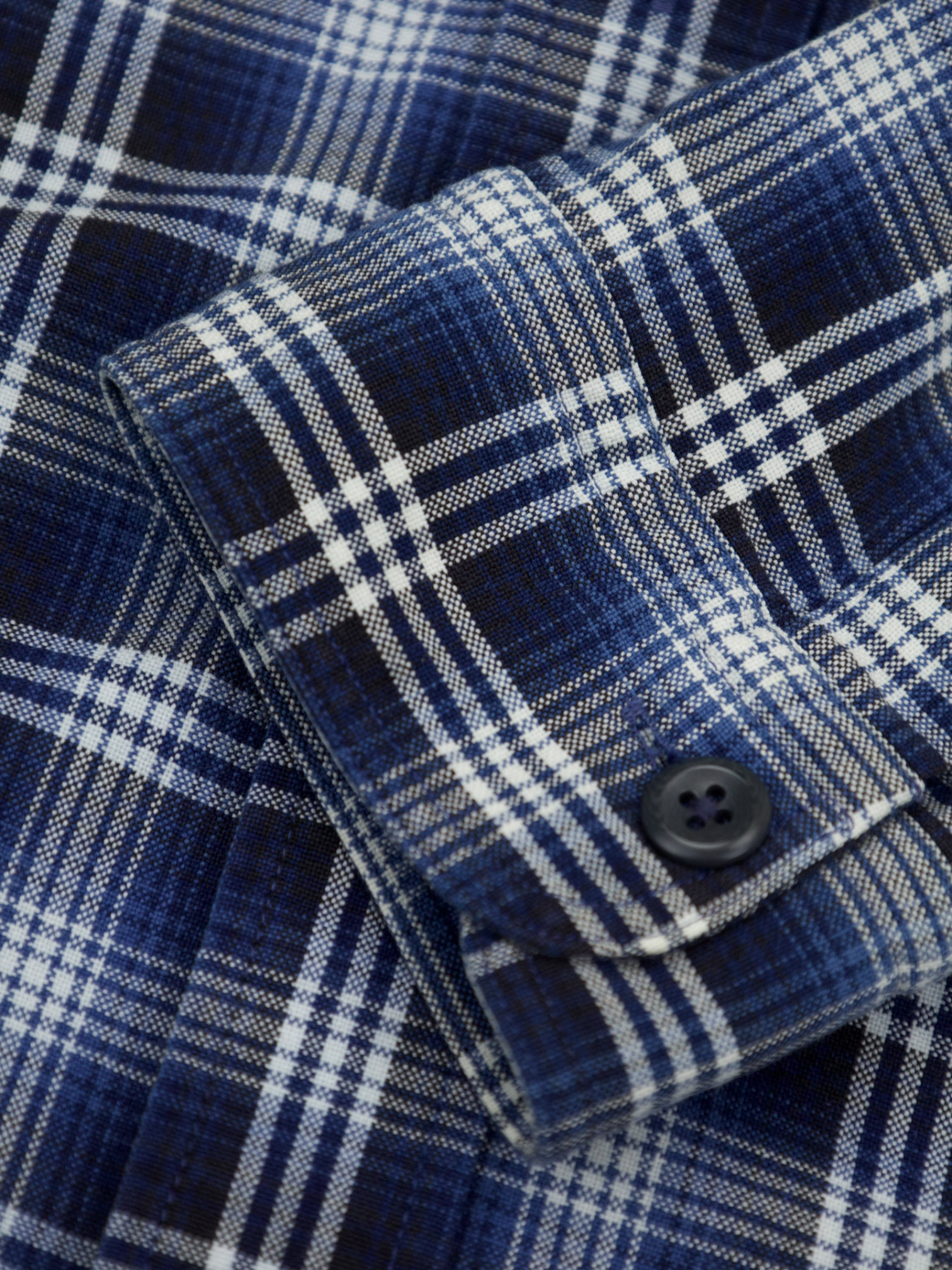 Tom Ford Blue Cotton Tartan-Check Overshirt