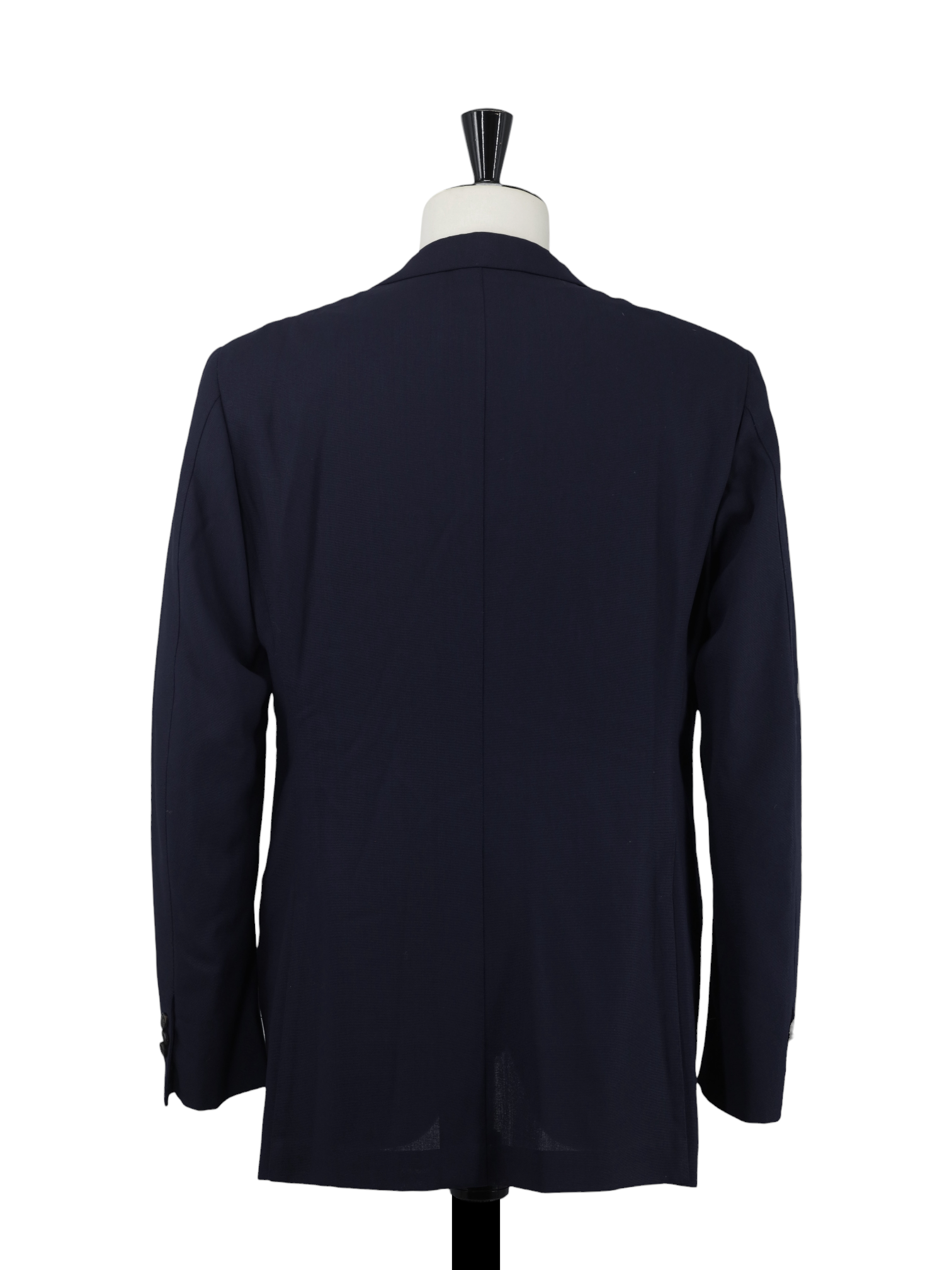 Rubinacci "London House" Navy Wool Hopsack Peak-Lapel Blazer Jacket