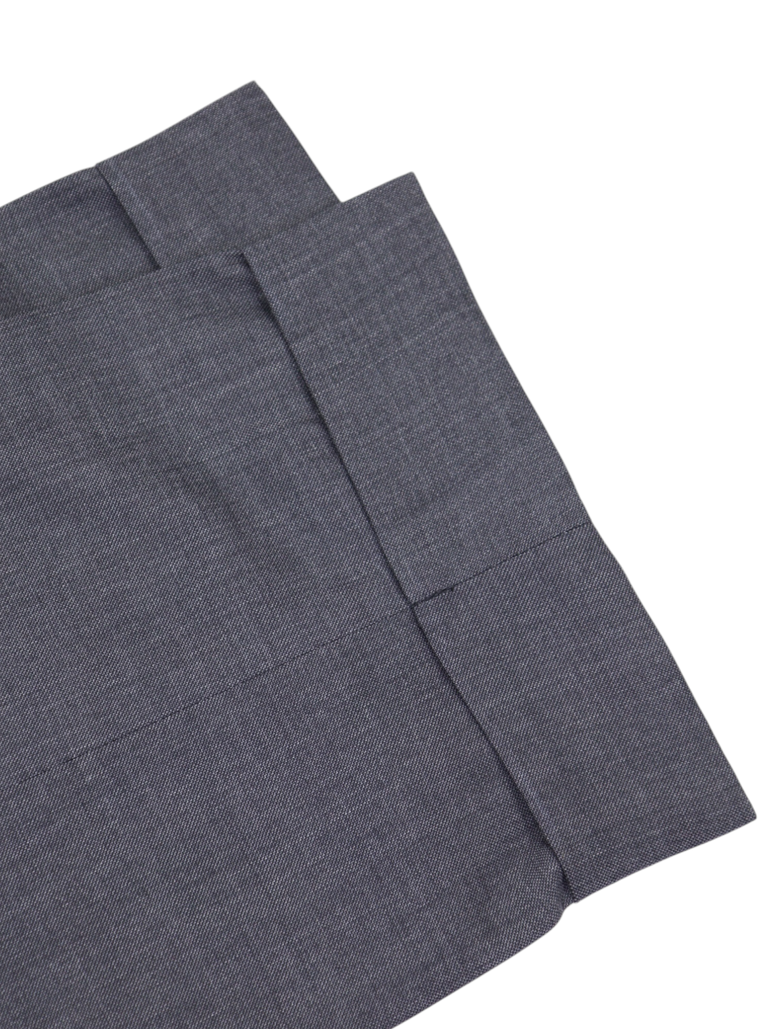 Kiton Grey Classic Pinpoint Trousers