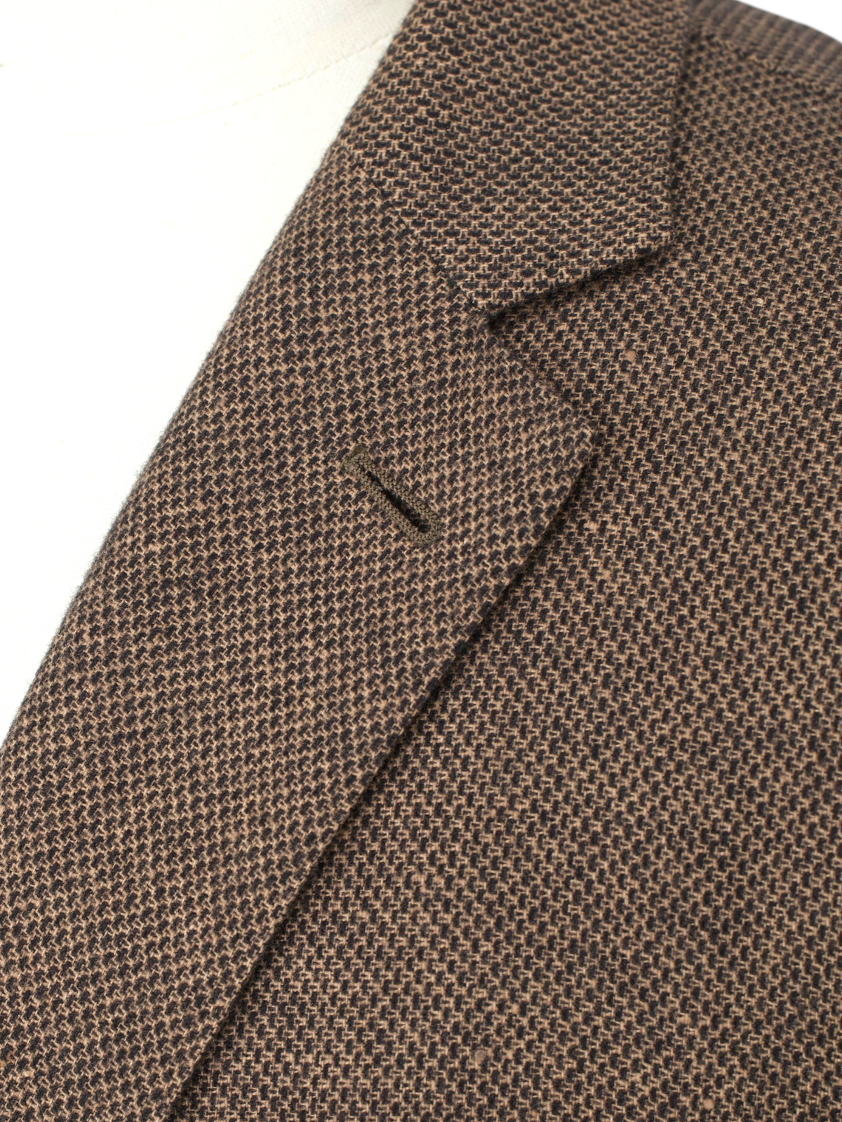 Ermenegildo Zegna Brown Wool, Silk & Cashmere "Mila Zero" Jacket