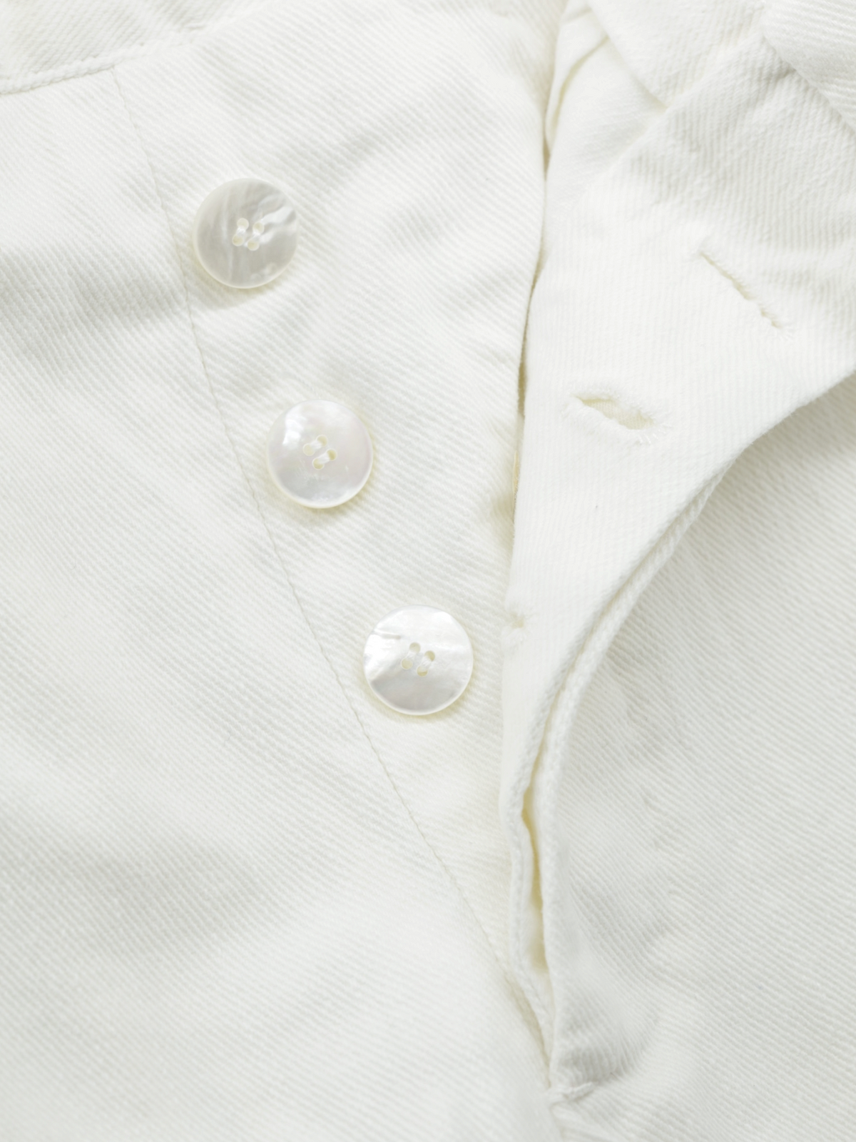Cesare Attolini White Heavyweight Cotton-Stretch Twill Sartorial Trousers