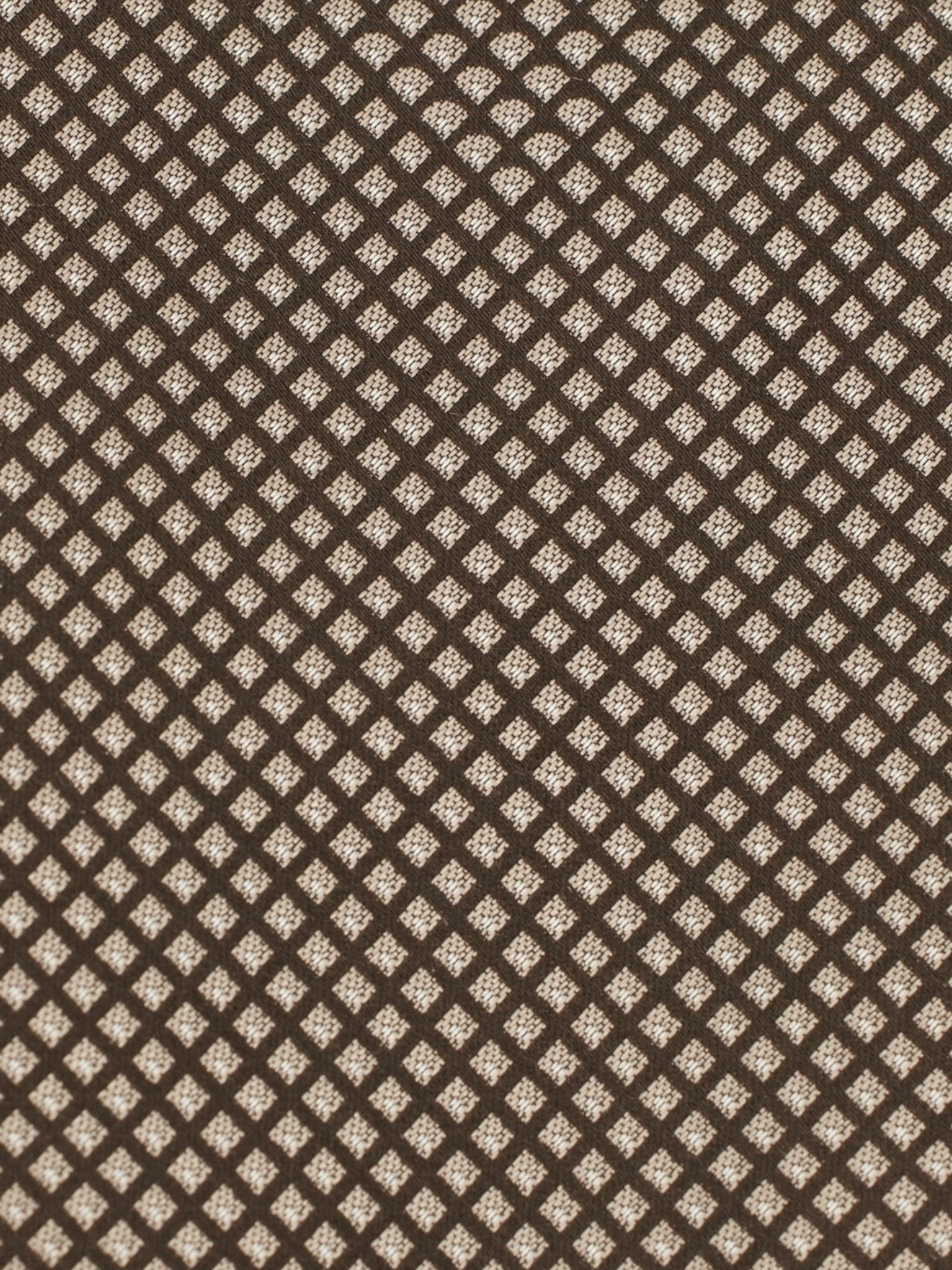 Brioni Warm Taupe & Light Brown Silk Geometric Tie