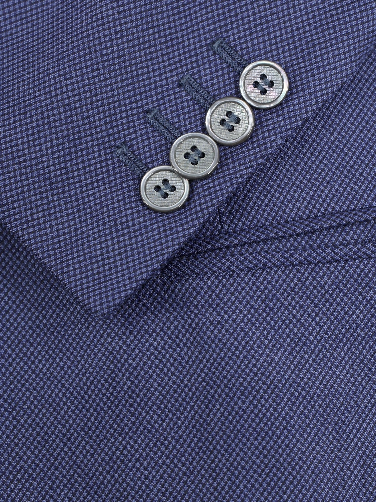 Canali Royal Blue Exclusive Super 160's Wool Birdseye Suit