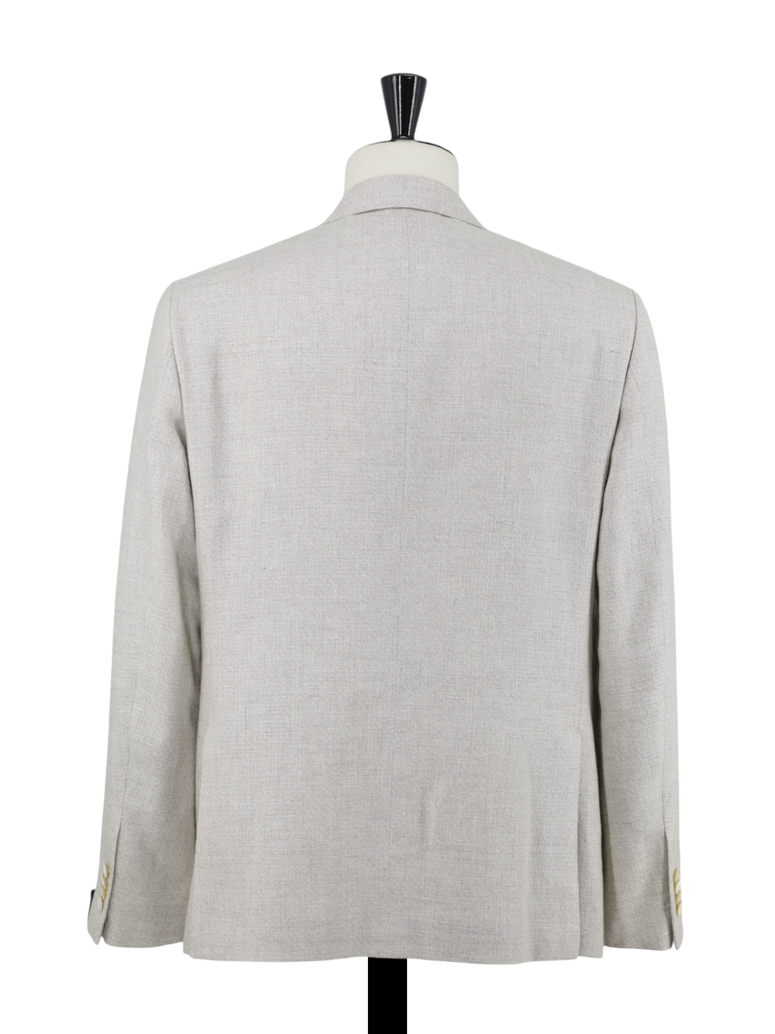 Caruso Sand Double-Breasted Cotton, Linen & Wool Figaro Jacket