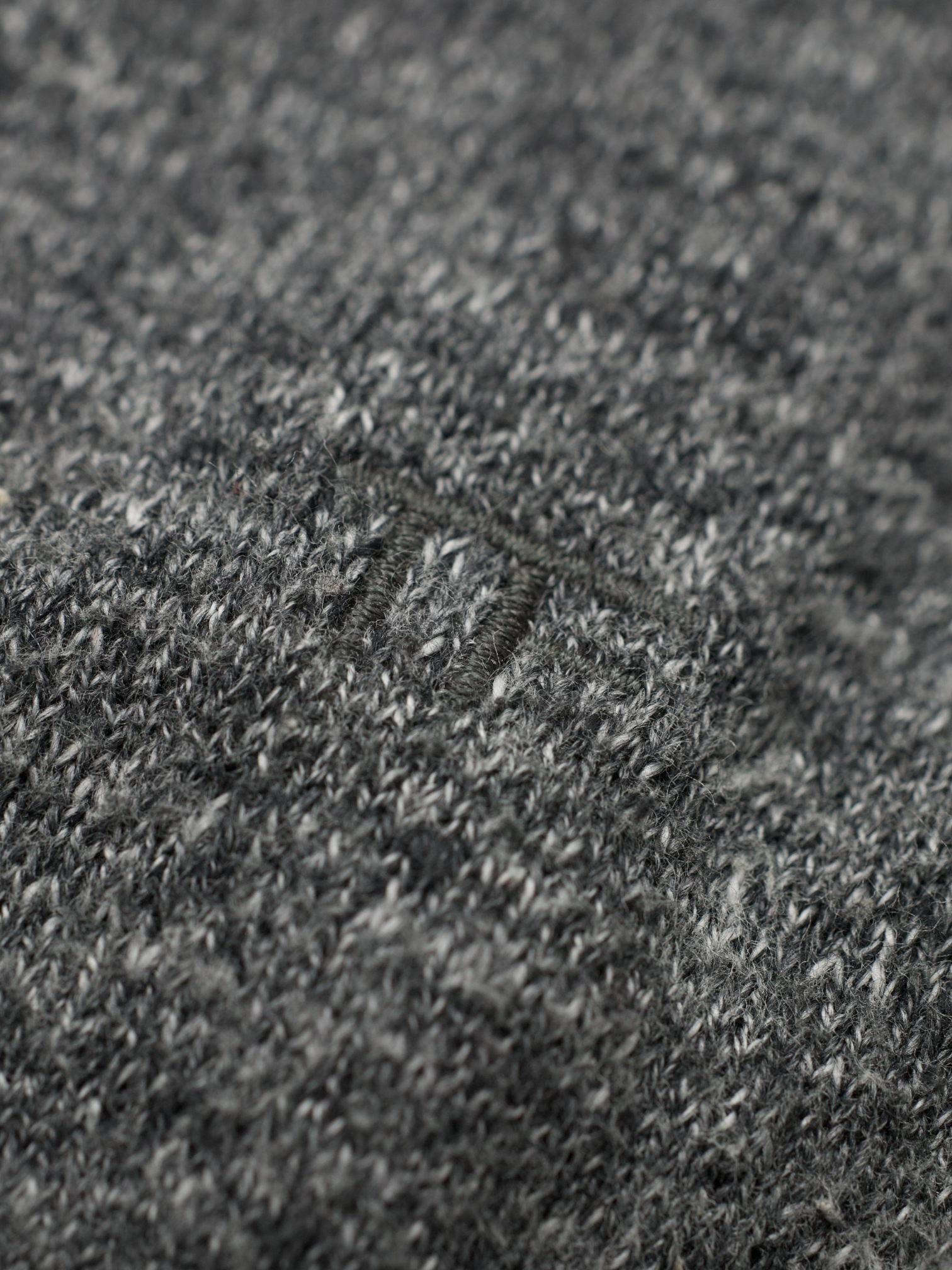 Tom Ford Grey Cotton Melange Round Neck Knitwear