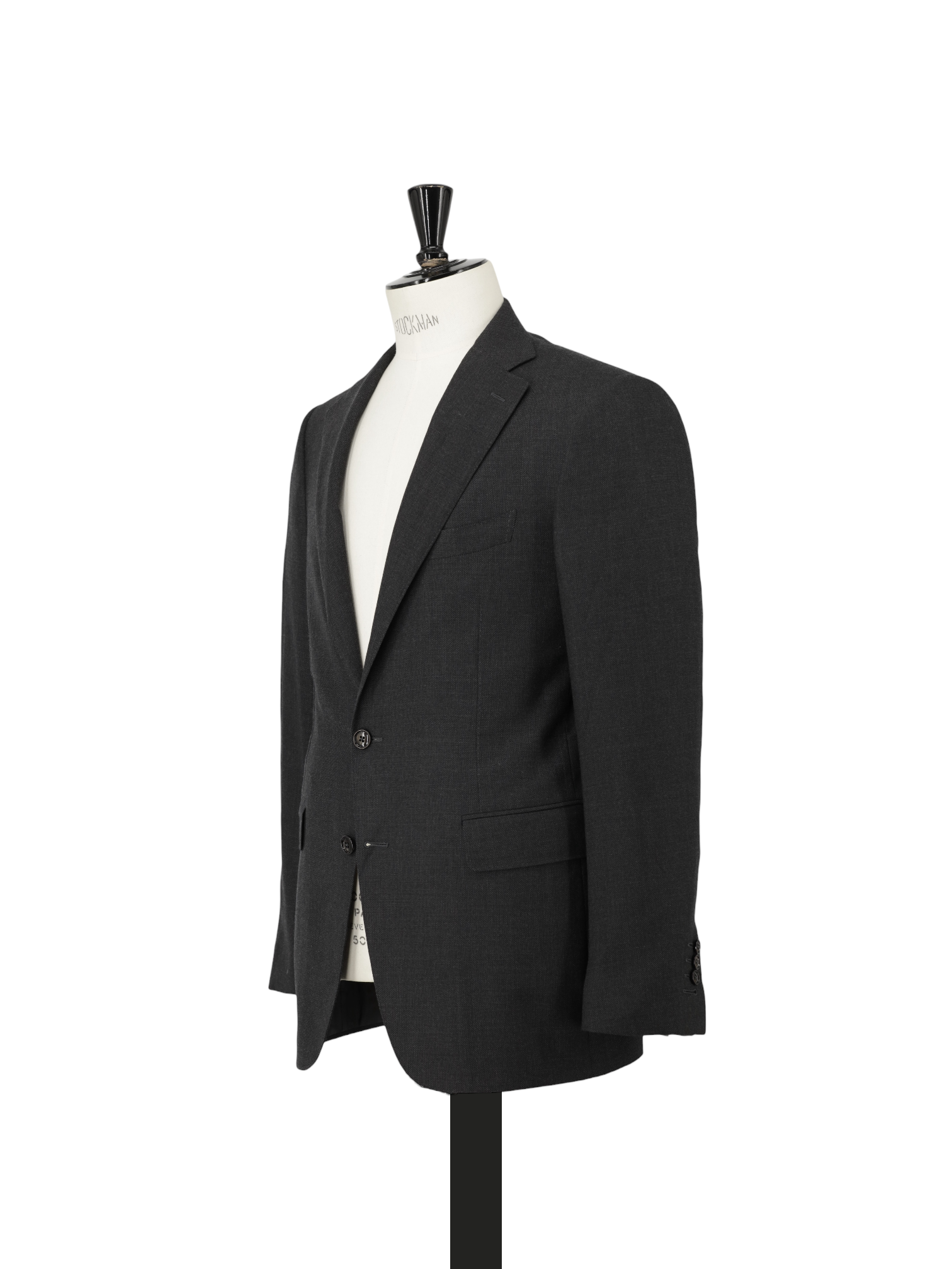 Canali Dark Grey Pure Cashmere "Travel" Birdseye Suit