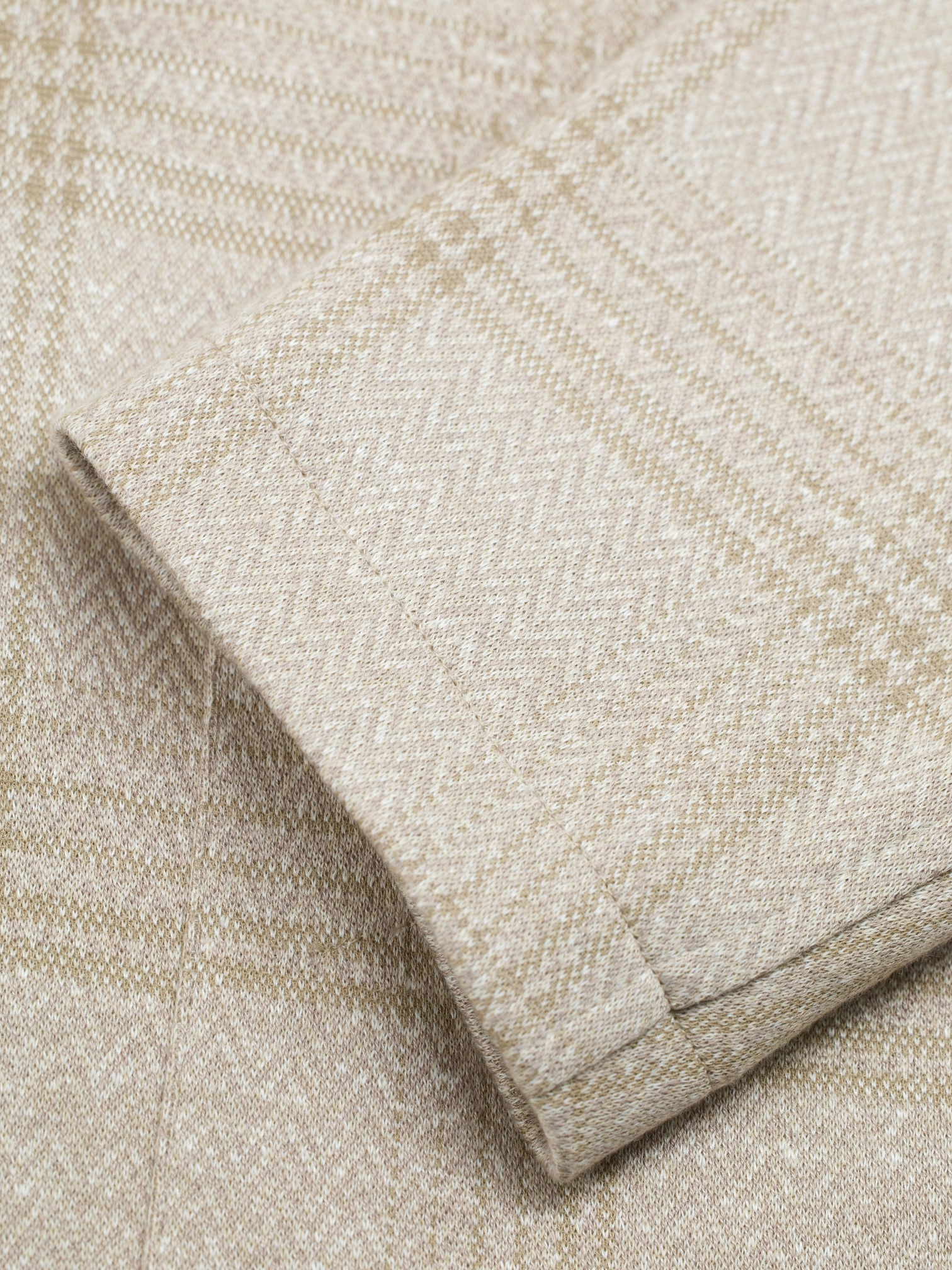 Maurizio Baldassari Sand Cotton, Silk & Linen Stand-Collar Jacket