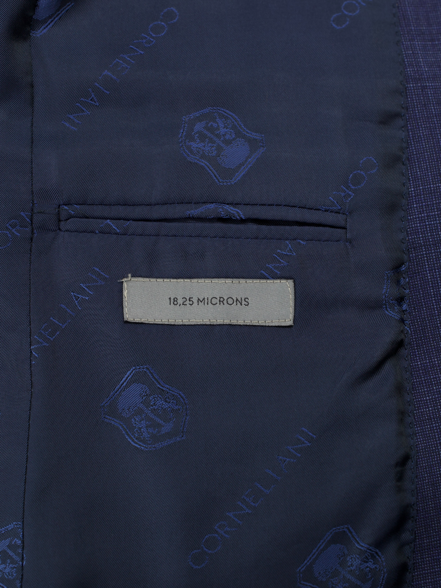 Corneliani Blue Super 110’s Wool Checkered Academy Suit