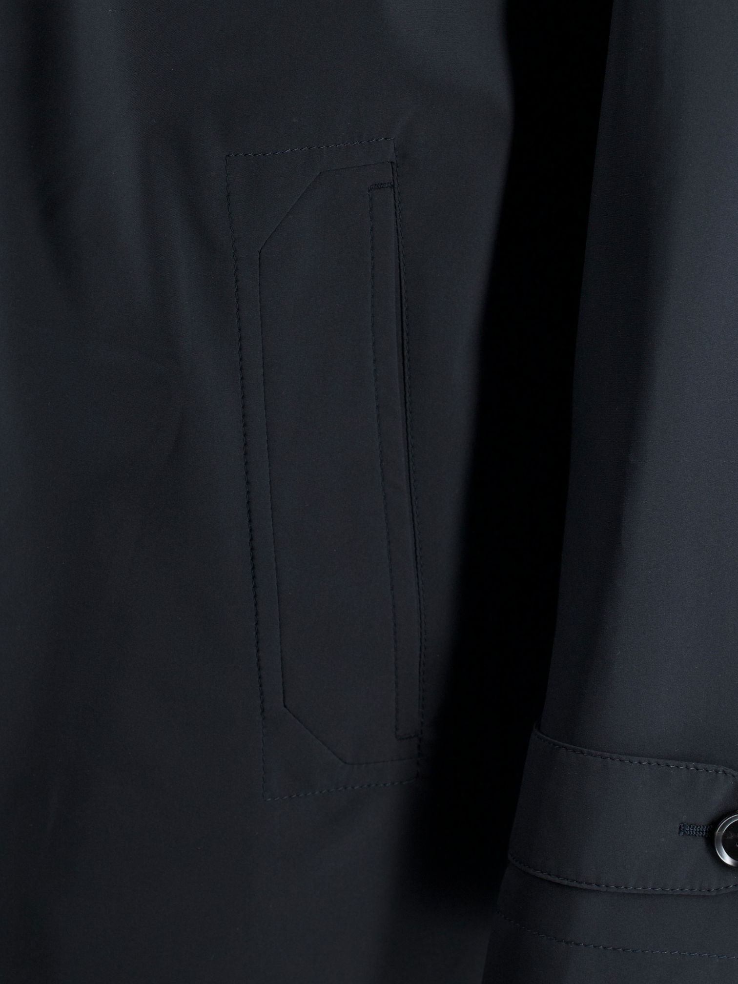 Brioni Deep Navy "Performa" Sartorial Raincoat Parka