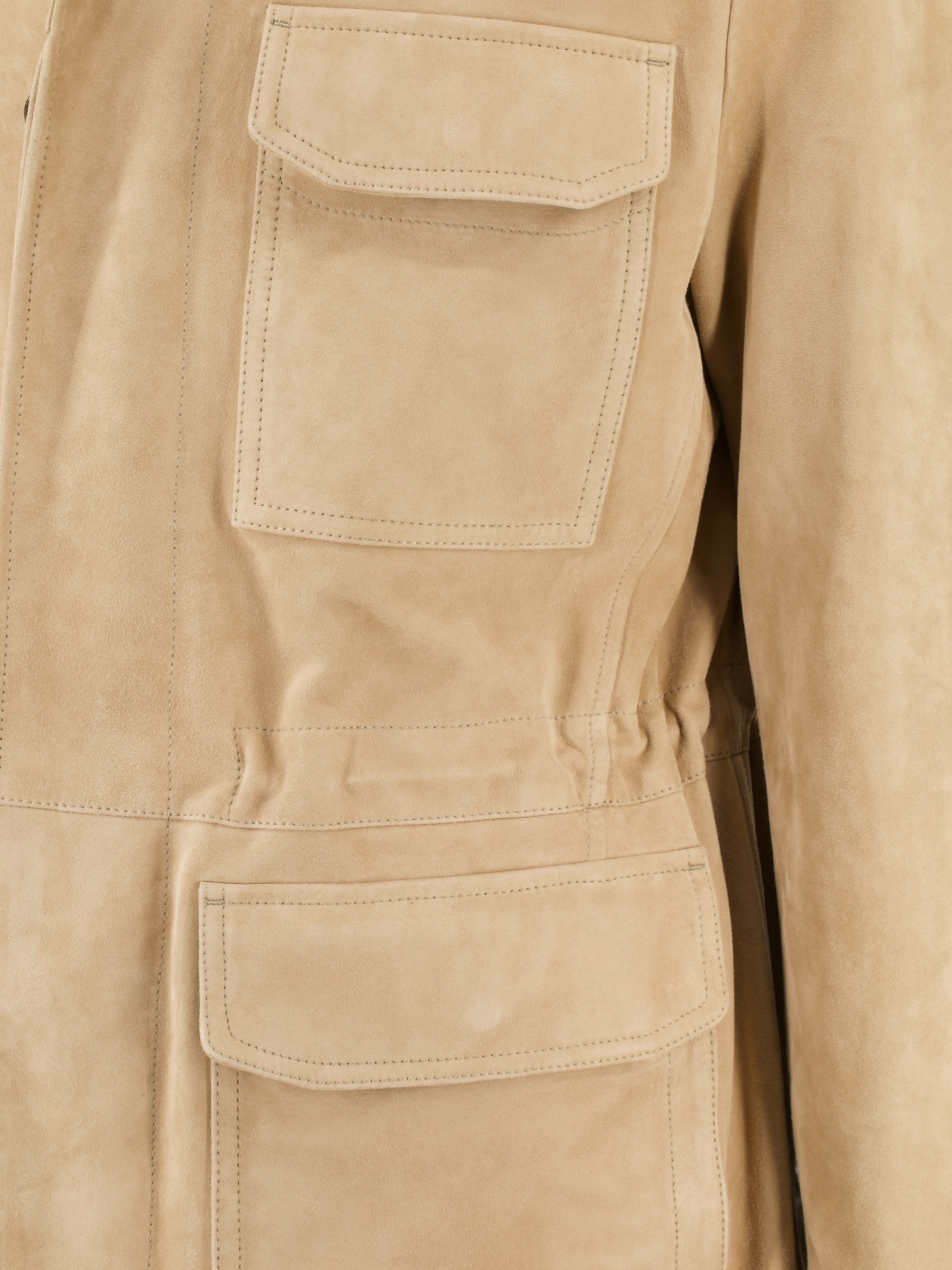 Brioni Beige Sahariana Lambskin Jacket