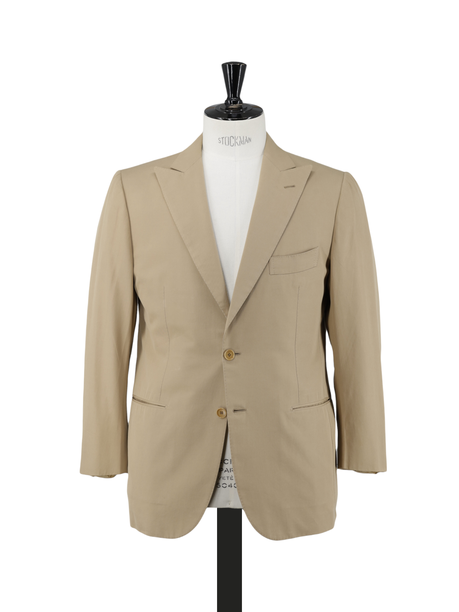 Cesare Attolini Beige Cotton & Cashmere Twill Summer Jacket