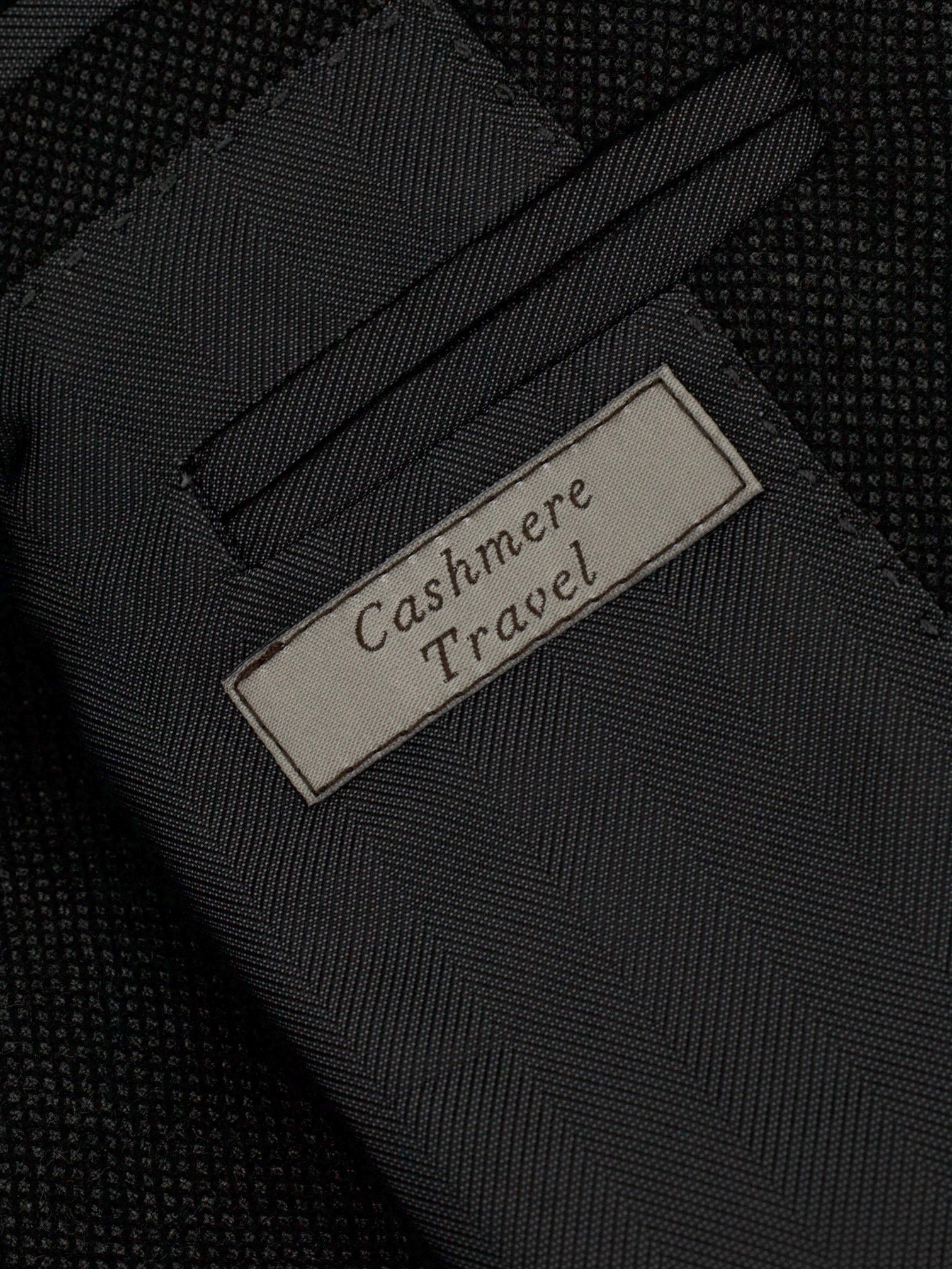 Canali Dark Grey Pure Cashmere "Travel" Birdseye Suit